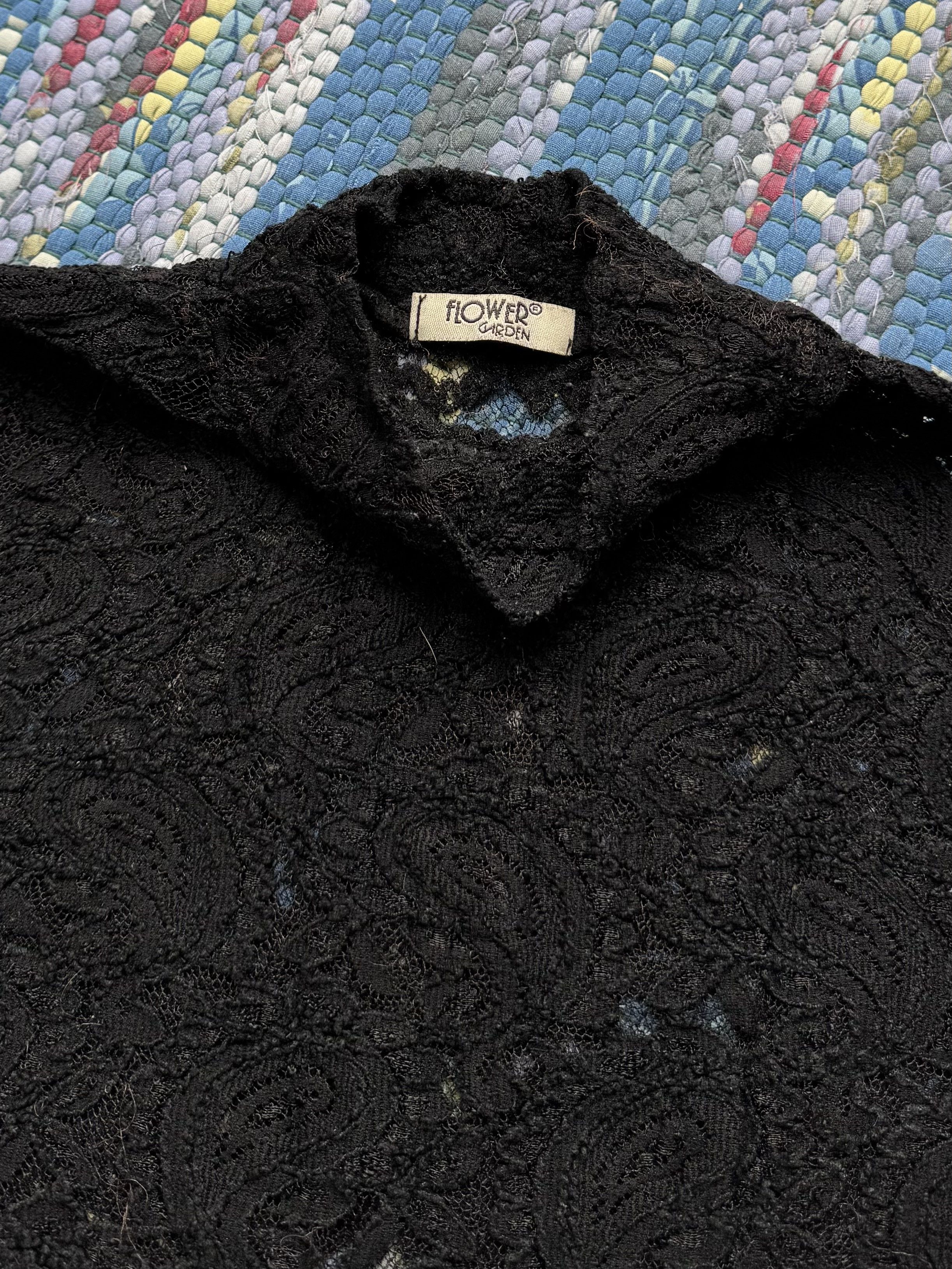 Vintage Vintage Mesh Lace Long Sleeve A8(V1)D15 Size S / US 4 / IT 40 - 6 Thumbnail
