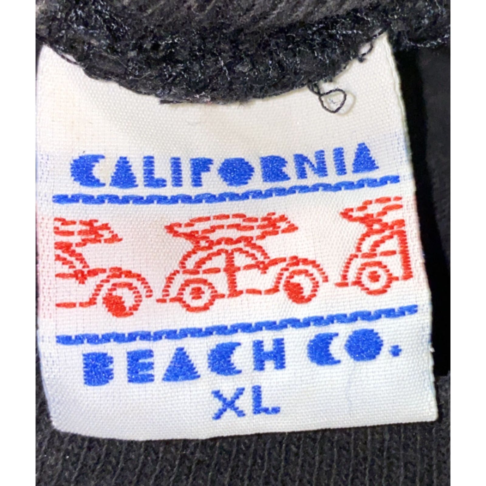Vintage California Beach Mens T-Shirt XL Black Short Sleeve Cotton California Theme Size US XL / EU 56 / 4 - 4 Thumbnail
