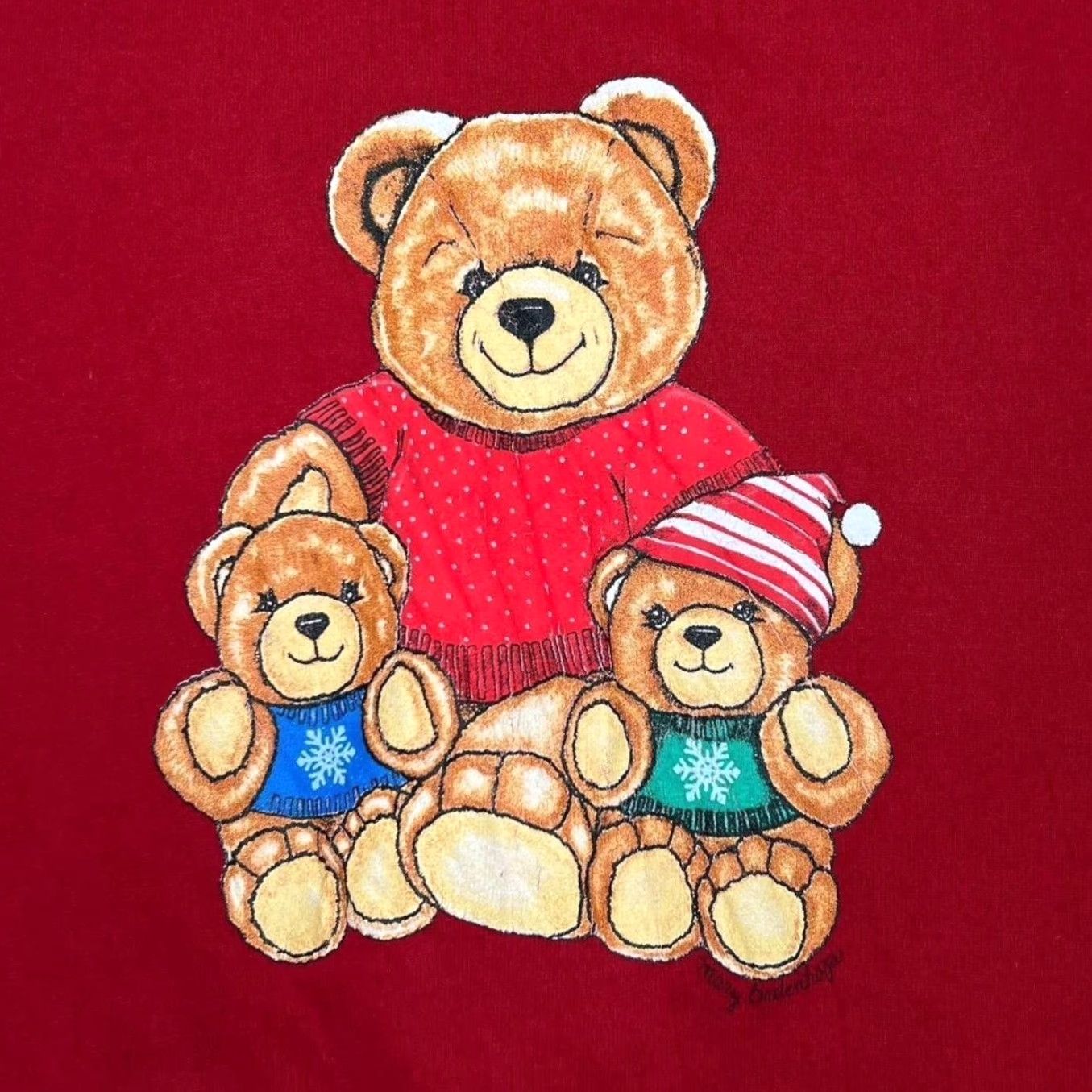 Vintage VINTAGE Gopher Sport Sweatshirt Mens Large Red Graphic Teddy Bear Kitsch Double Collared 90s) Size US L / EU 52-54 / 3 - 2 Thumbnail