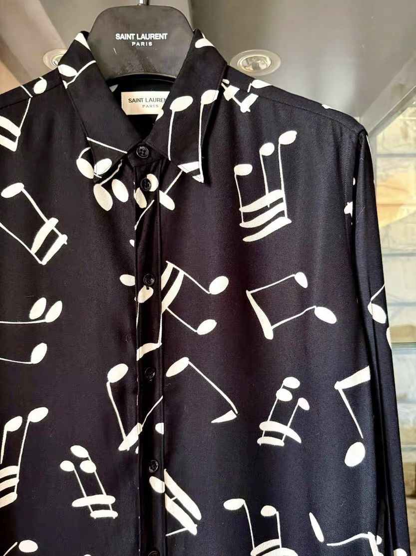 Saint Laurent Paris saint laurent 16fw black and white note shirt Condition Size US S / EU 44-46 / 1 - 3 Thumbnail