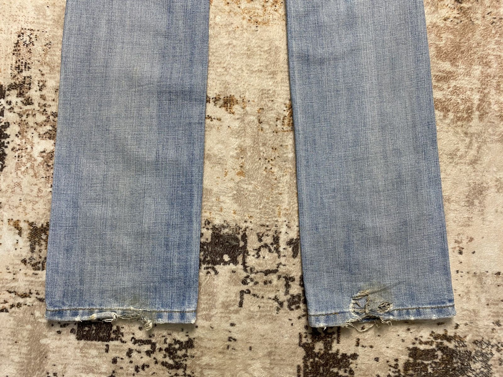 Hysteric Glamour Rare💥Distress Denim With Embroidery pocket Size US 31 - 3 Thumbnail