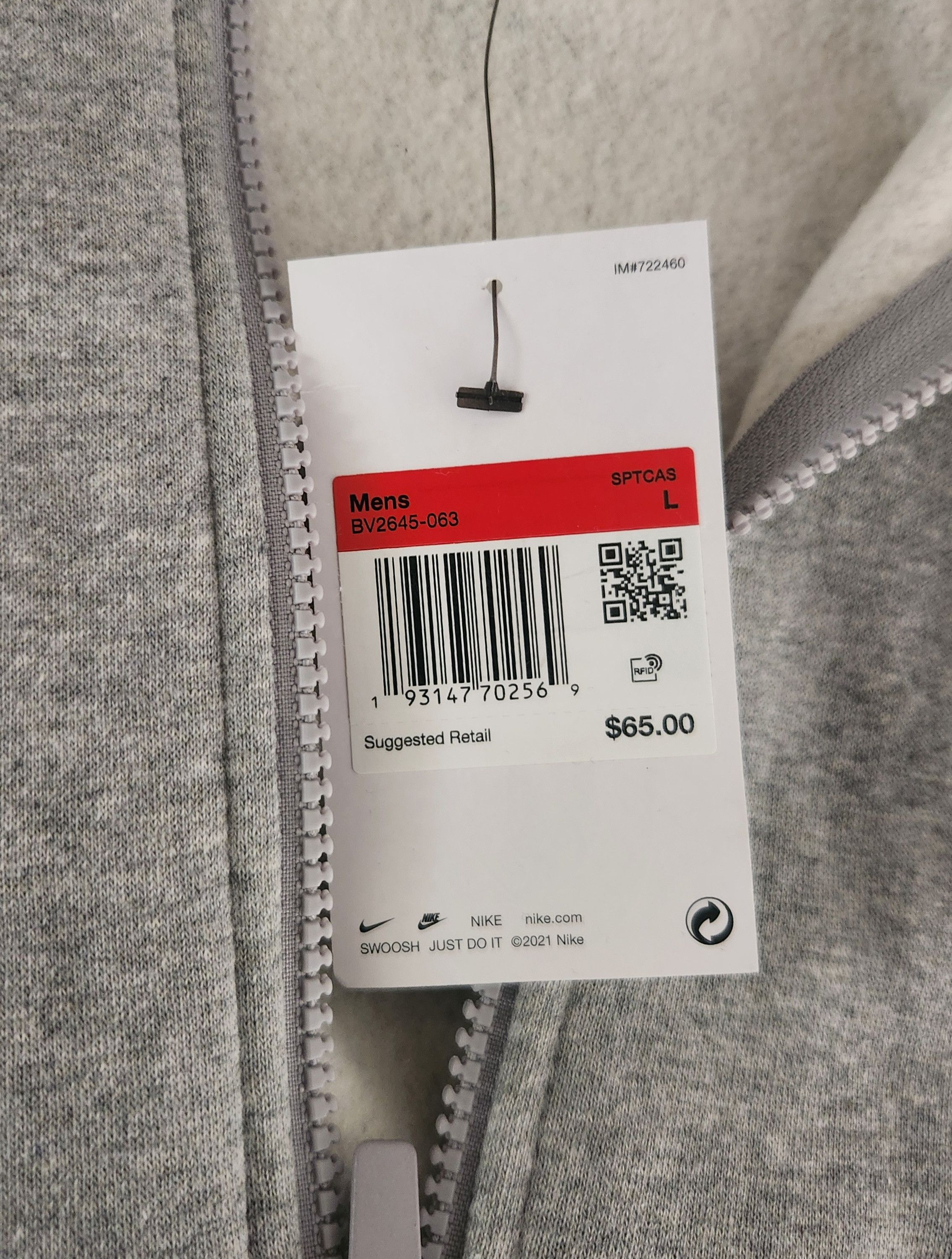 Nike Nike Fleece Full Zip Hoodie Sportswear Sweatshirt Large Size US L / EU 52-54 / 3 - 6 Thumbnail