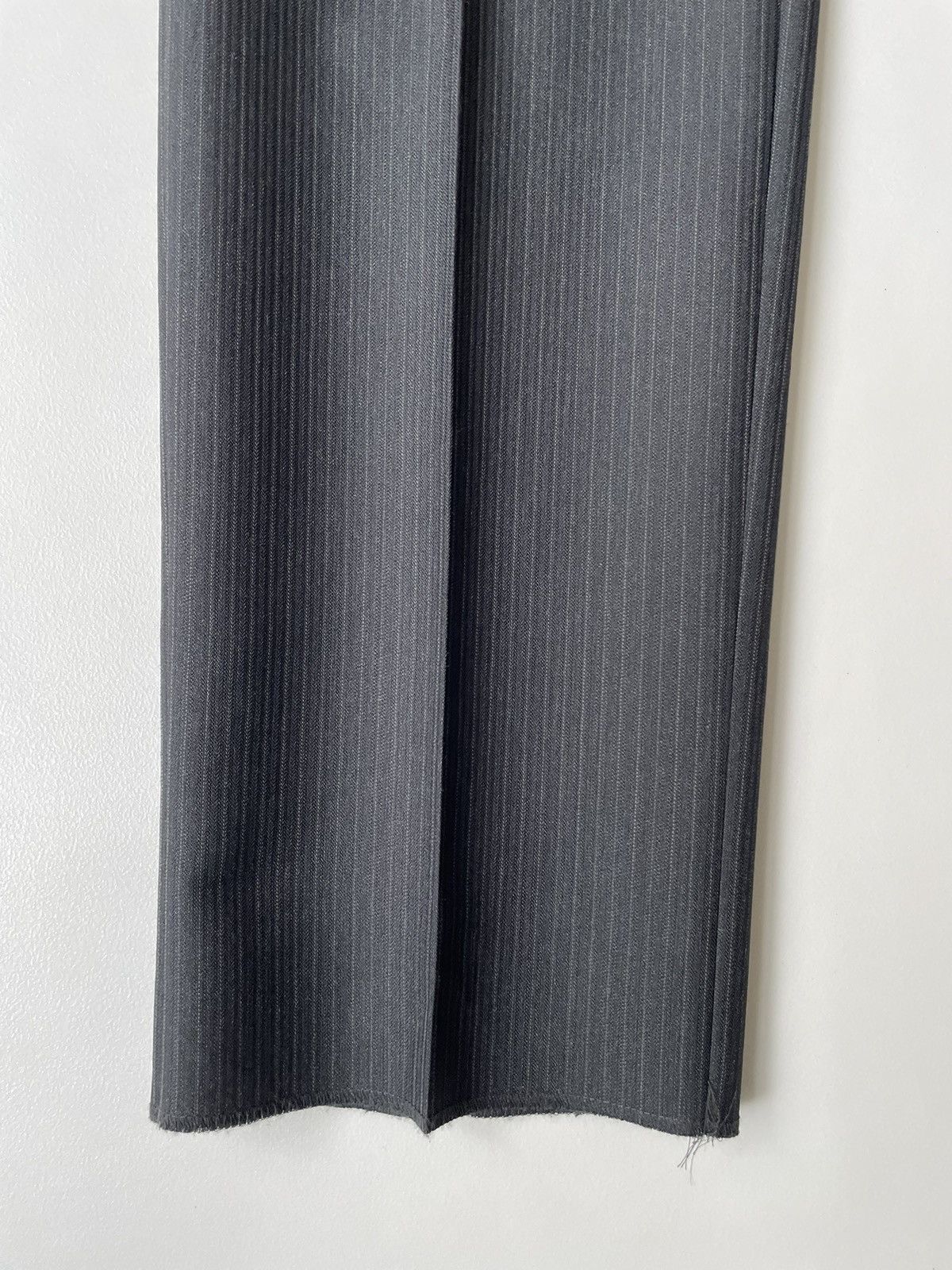 Comme des Garcons A/W 11 Dark Grey Pinstripe Wool Trousers Size US 34 / EU 50 - 9 Thumbnail