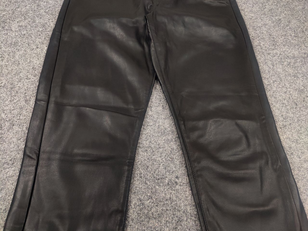 Levi's Vintage Levi's 720 Black Faux Leather high rise skinny Pants Size 29" - 9 Thumbnail
