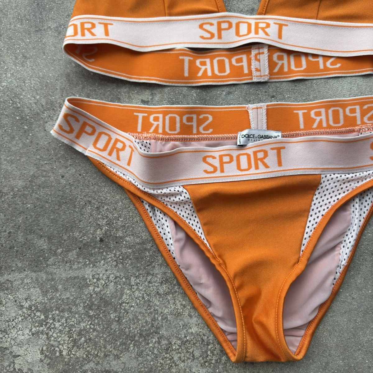 Dolce & Gabbana × Vintage Dolce & Gabbana Sport Y2K Vintage Swimsuit Size ONE SIZE - 6 Thumbnail