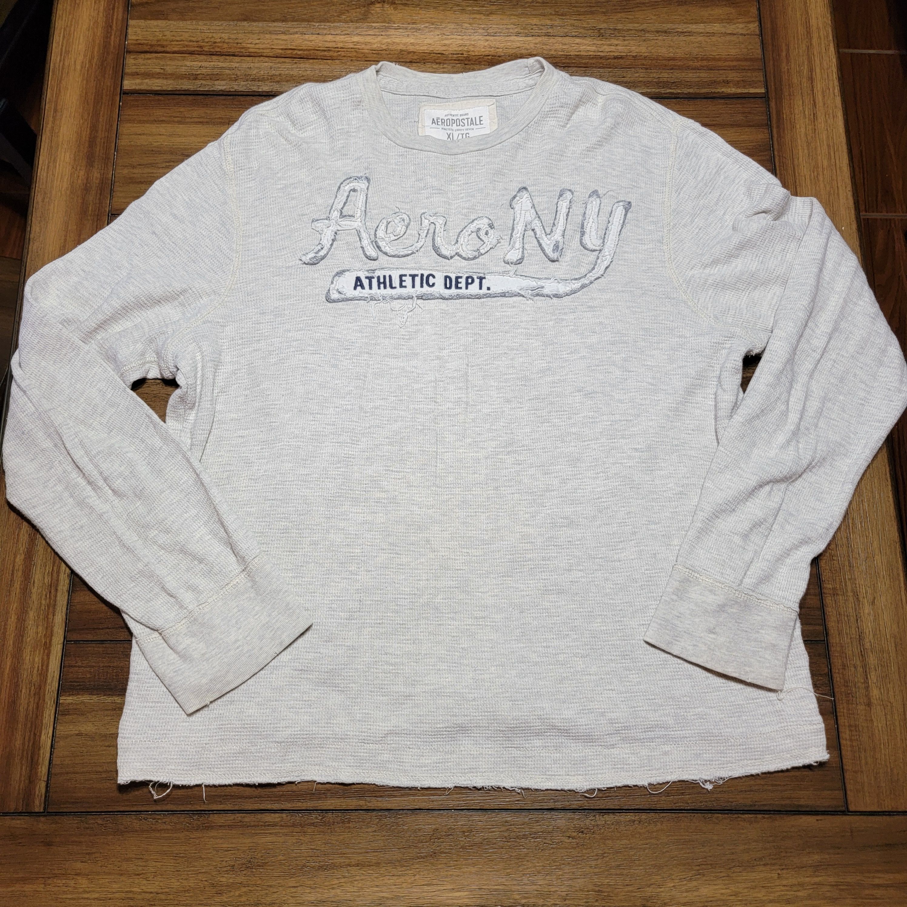 Aeropostale Aeropostale Waffle Pull Over LS Aero NY Athletic Dept - XL Size XL / US 12-14 / IT 48-50 - 1 Thumbnail