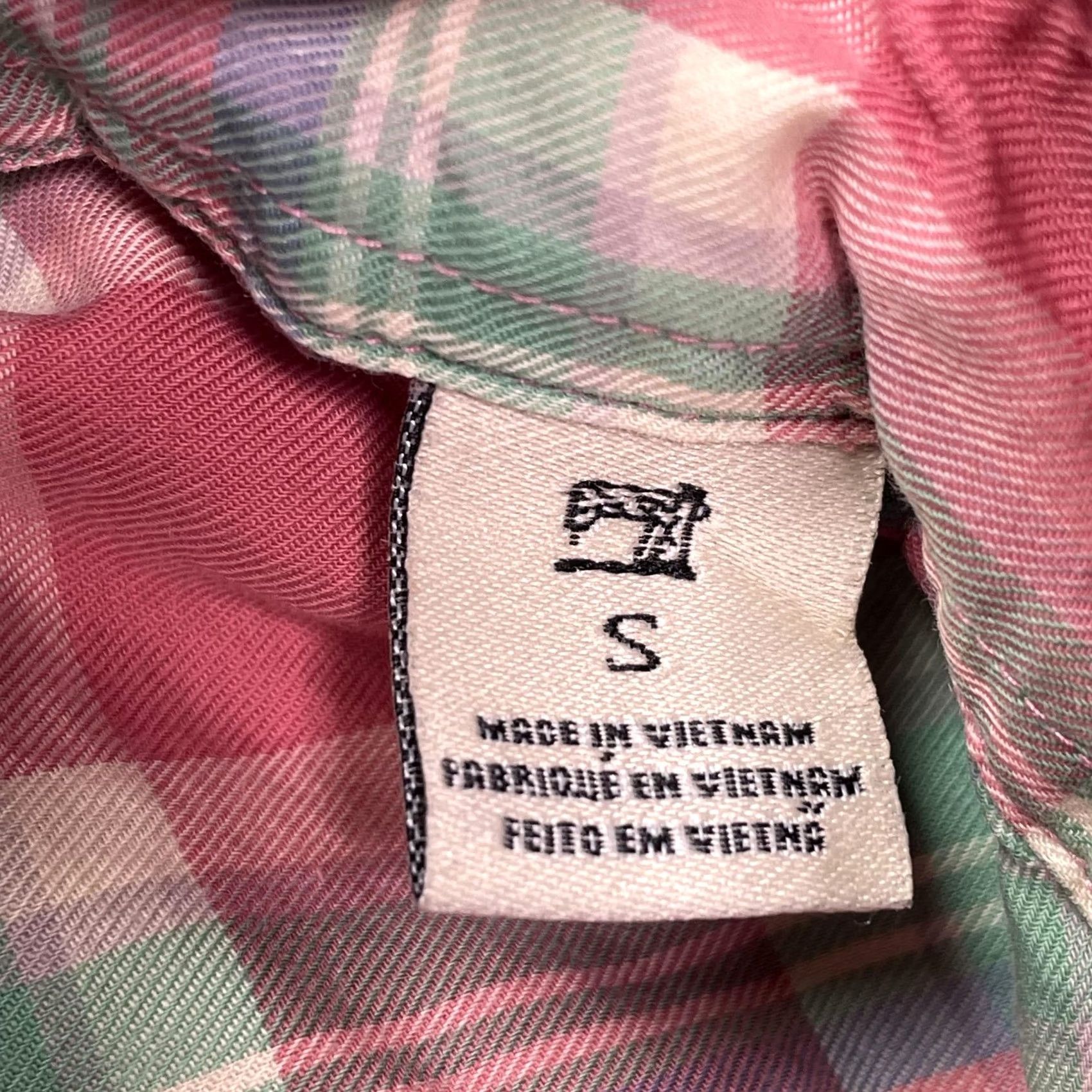 Scotch & Soda Scotch & Soda Shirt Mens Small Pink Plaid Long Sleeve Button Up Woven Size US S / EU 44-46 / 1 - 4 Thumbnail
