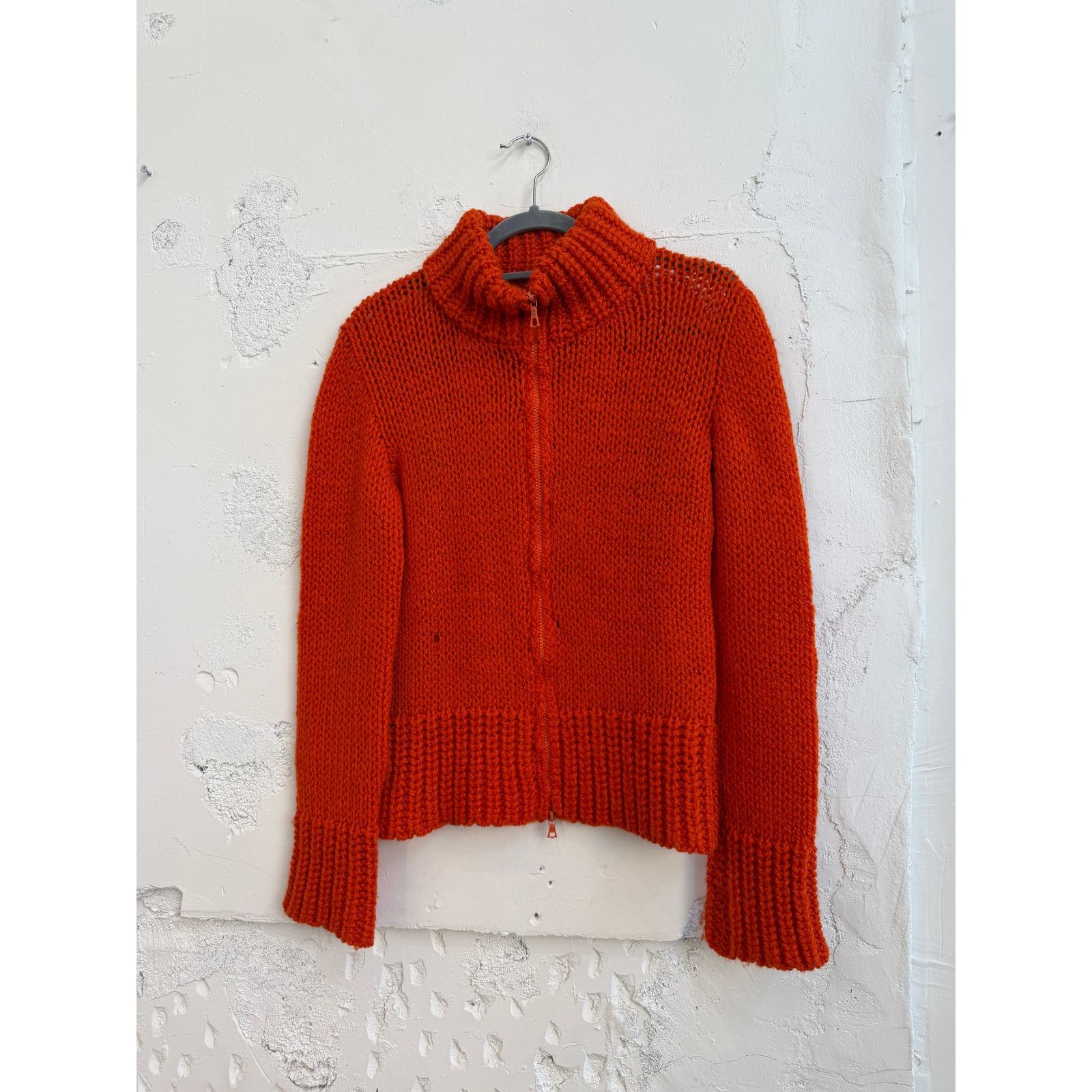 Miu Miu Vintage Miu Miu Zip Knit Wool Sweater Size M / US 6-8 / IT 42-44 - 1 Thumbnail
