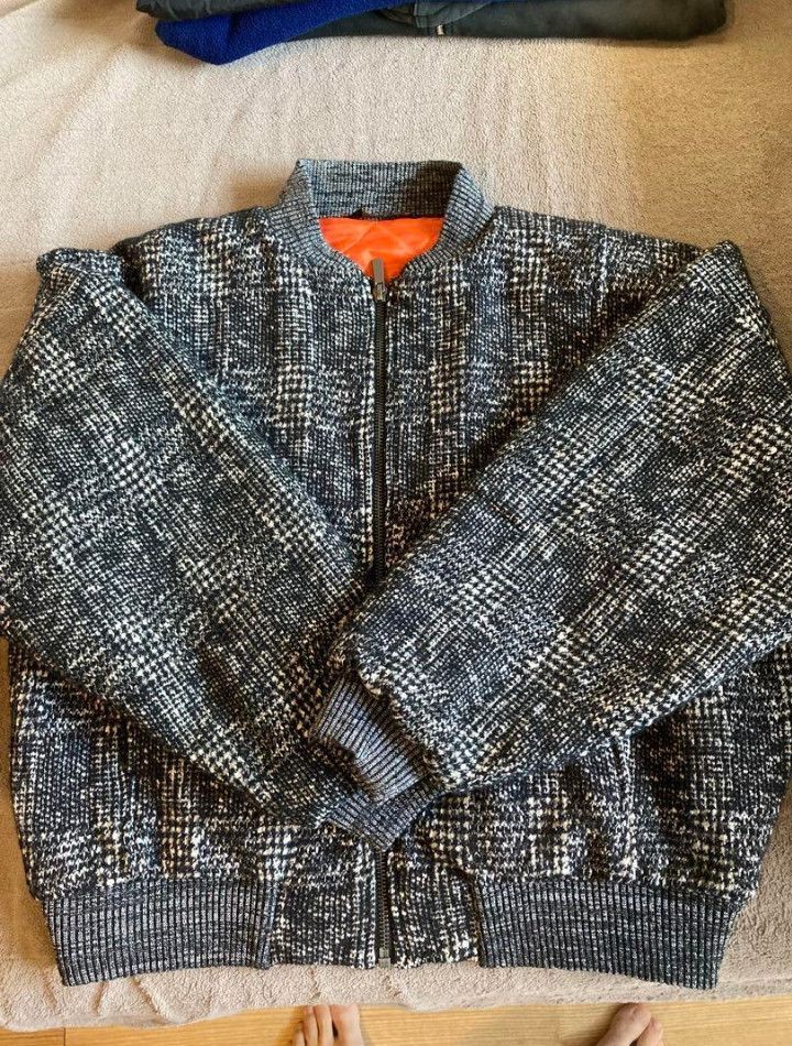 Zara 🔥Zara Herringbone Bombers Jacket Size US M / EU 48-50 / 2 - 1 Thumbnail