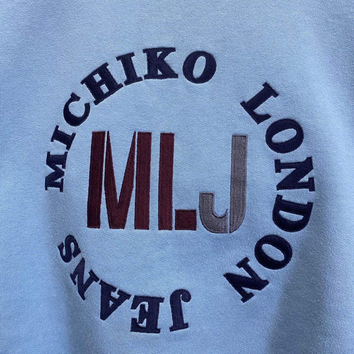 Michiko Koshino London Vintage 90s Michiko London Jeans Embroidered Logo Sweatshirt Size US L / EU 52-54 / 3 - 5 Thumbnail