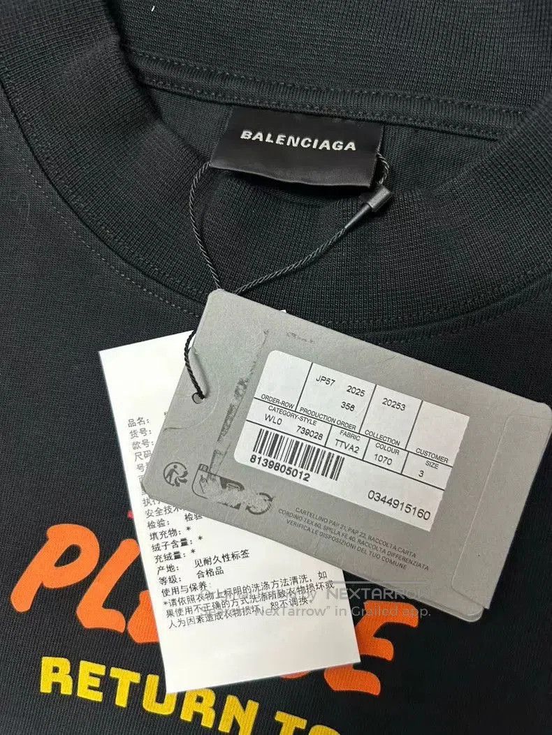 Balenciaga Balenciaga 25SS Rainbow Logo Short Sleeve Tee. Size US L / EU 52-54 / 3 - 4 Thumbnail