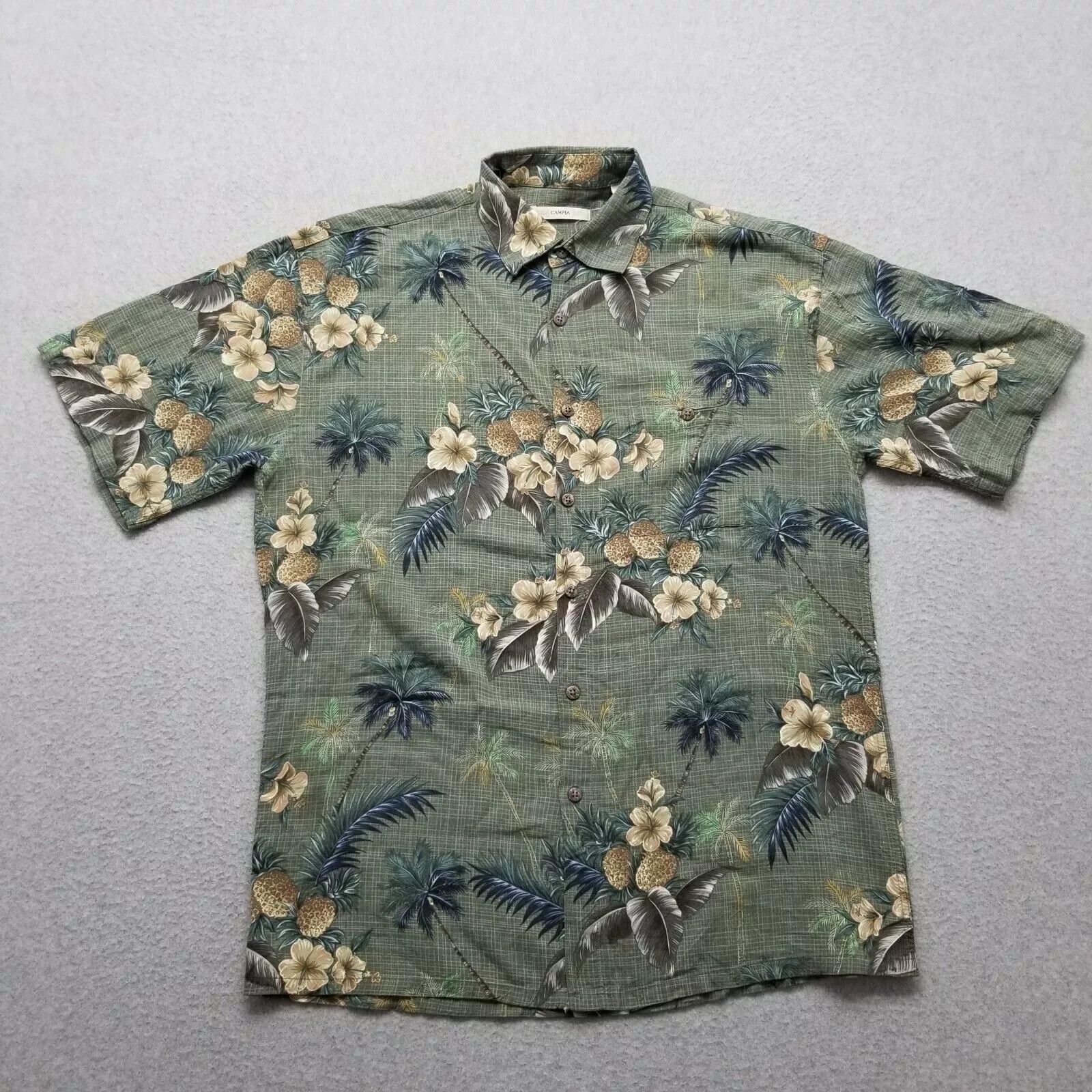 Campia Moda Campia Moda Shirt Men Medium Floral Hawaiian Button Up Rayon Size US M / EU 48-50 / 2 - 1 Thumbnail