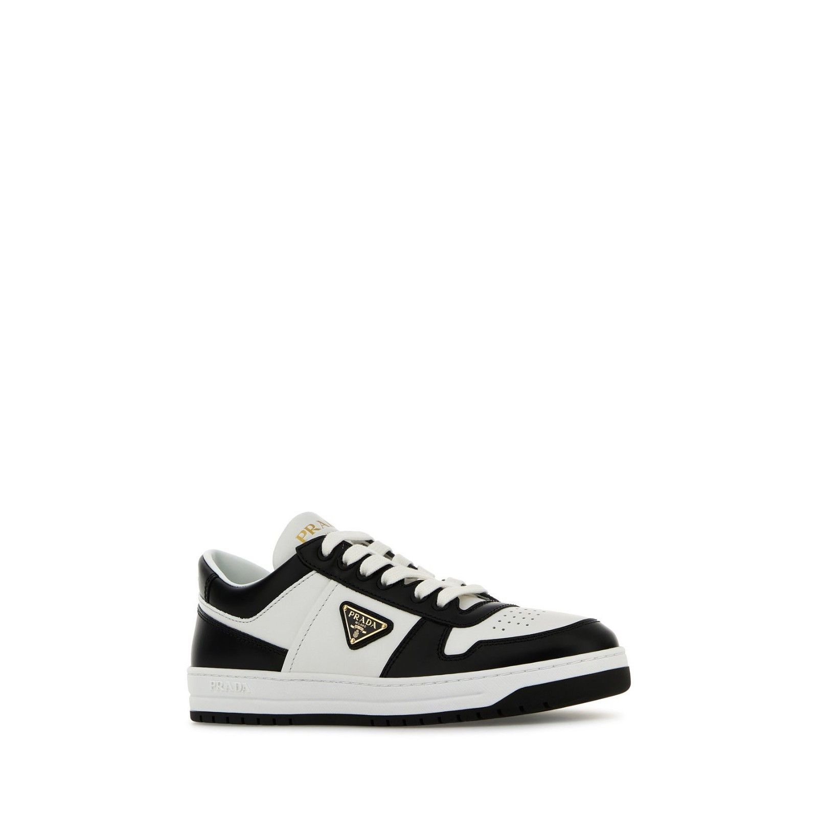 Prada PRADA Downtown Two Tone Black White Leather Sneakers New & A Size US 10 / IT 40 - 2 Thumbnail