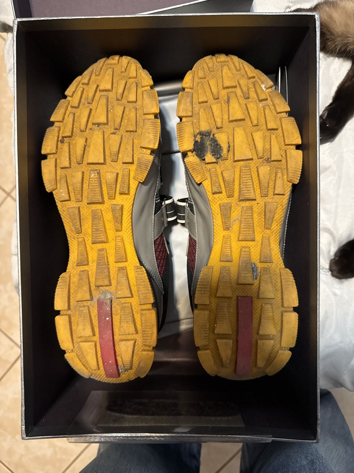 Prada Prada Black Knit Strap Trainers Size US 10 / EU 43 - 7 Thumbnail