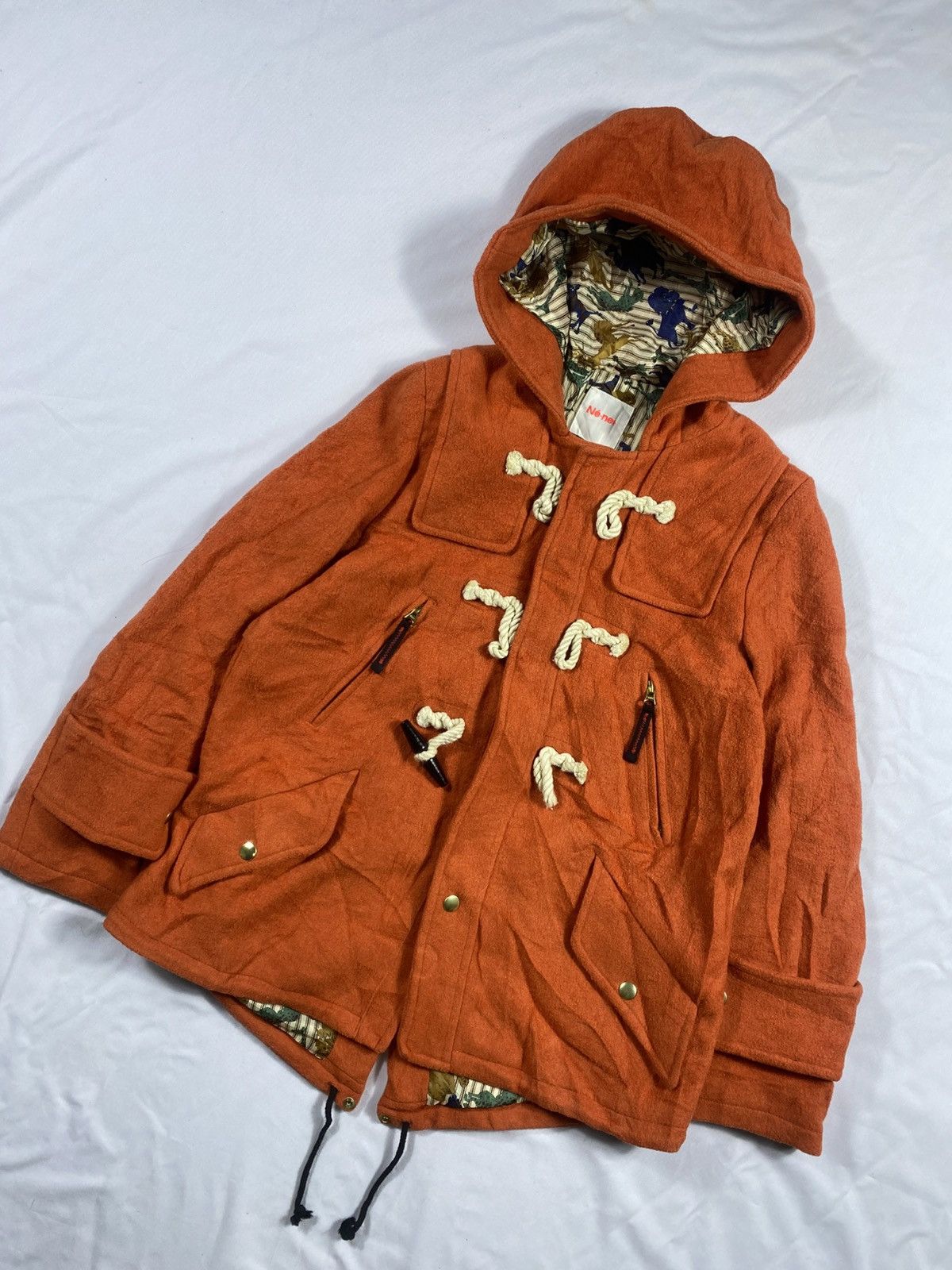 Ne-Net Issey Miyake ne-net Cats Animal print Wool Jacket Size US M / EU 48-50 / 2 - 4 Thumbnail