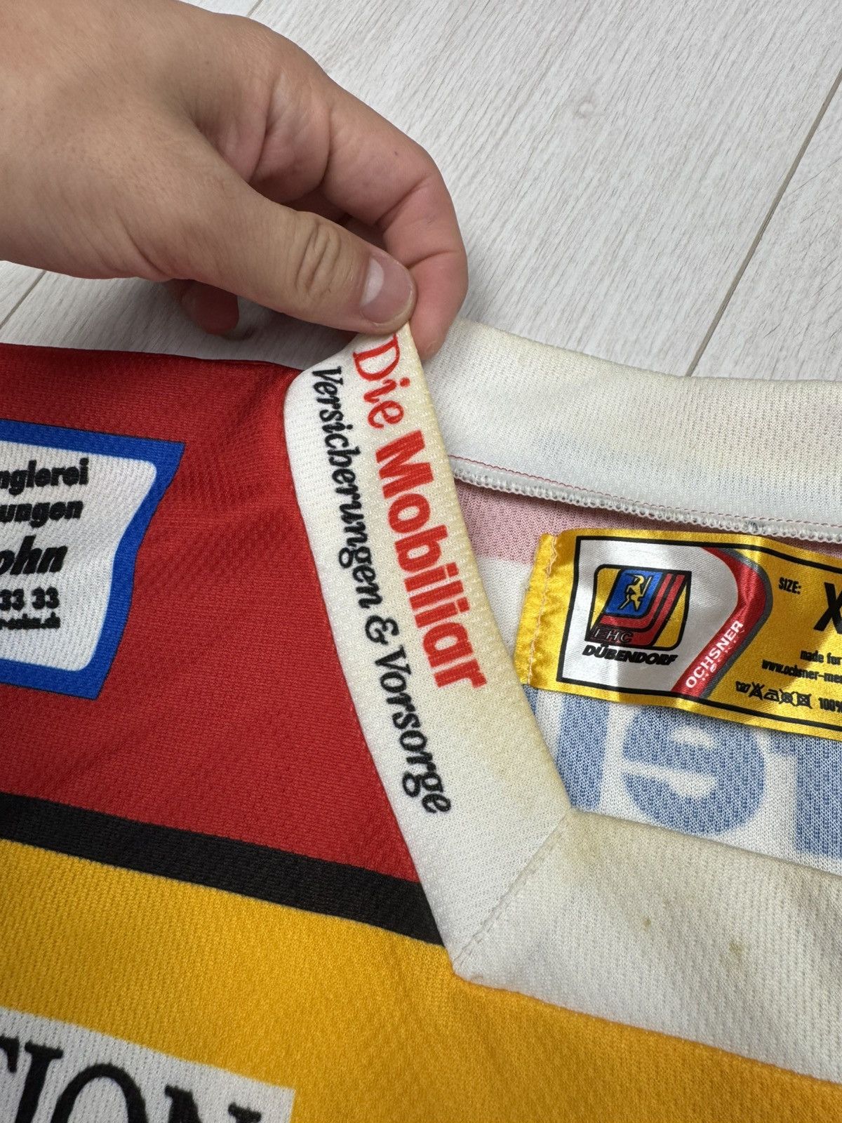 NHL OCHSNER Ehc Dubendorf #4 FRANK Swiss Hockey Jersey Size XL Size US XL / EU 56 / 4 - 6 Thumbnail