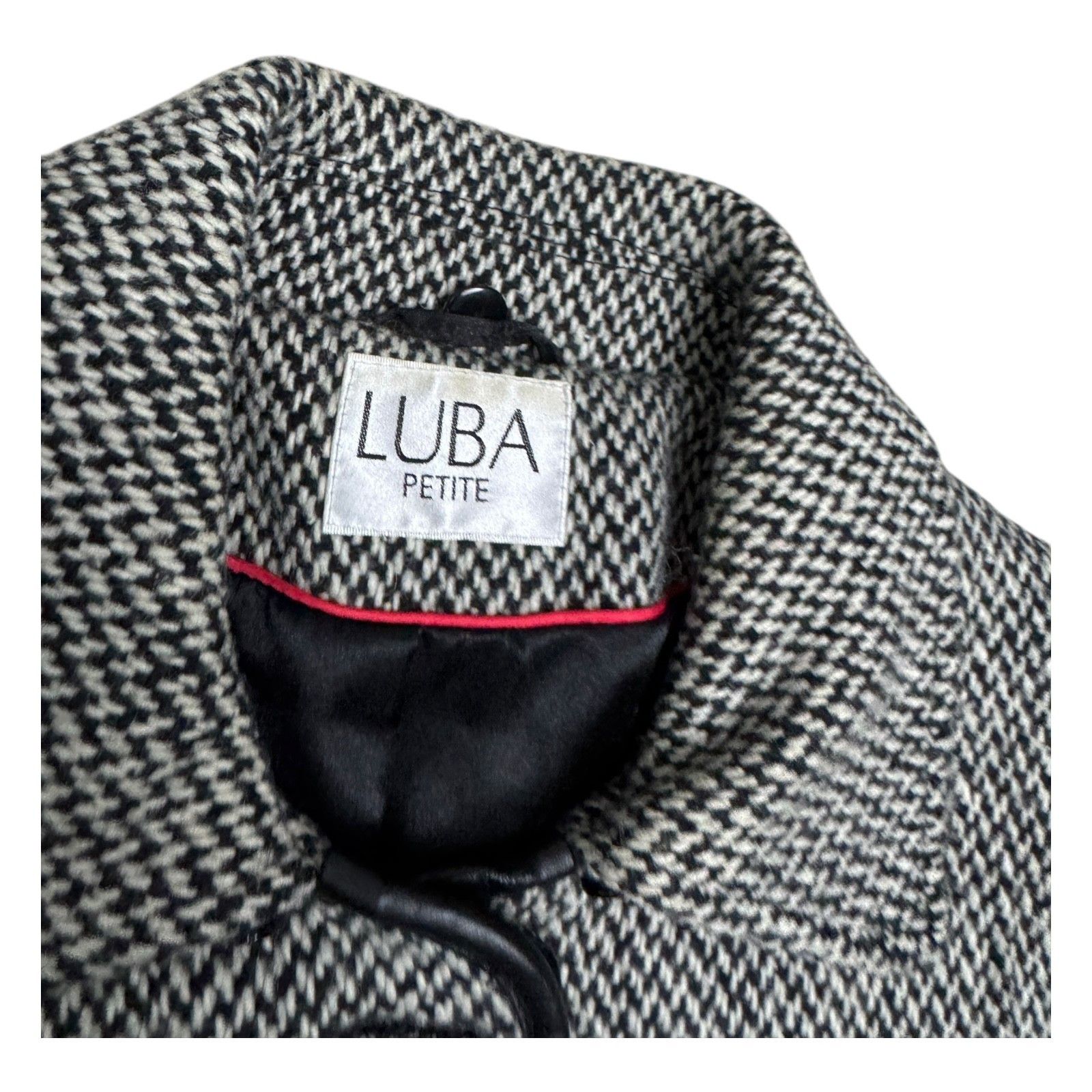 Vintage LUBA Wool Blend Vintage Casual Winter Pea Coat Womens 8 P Size M / US 6-8 / IT 42-44 - 5 Thumbnail