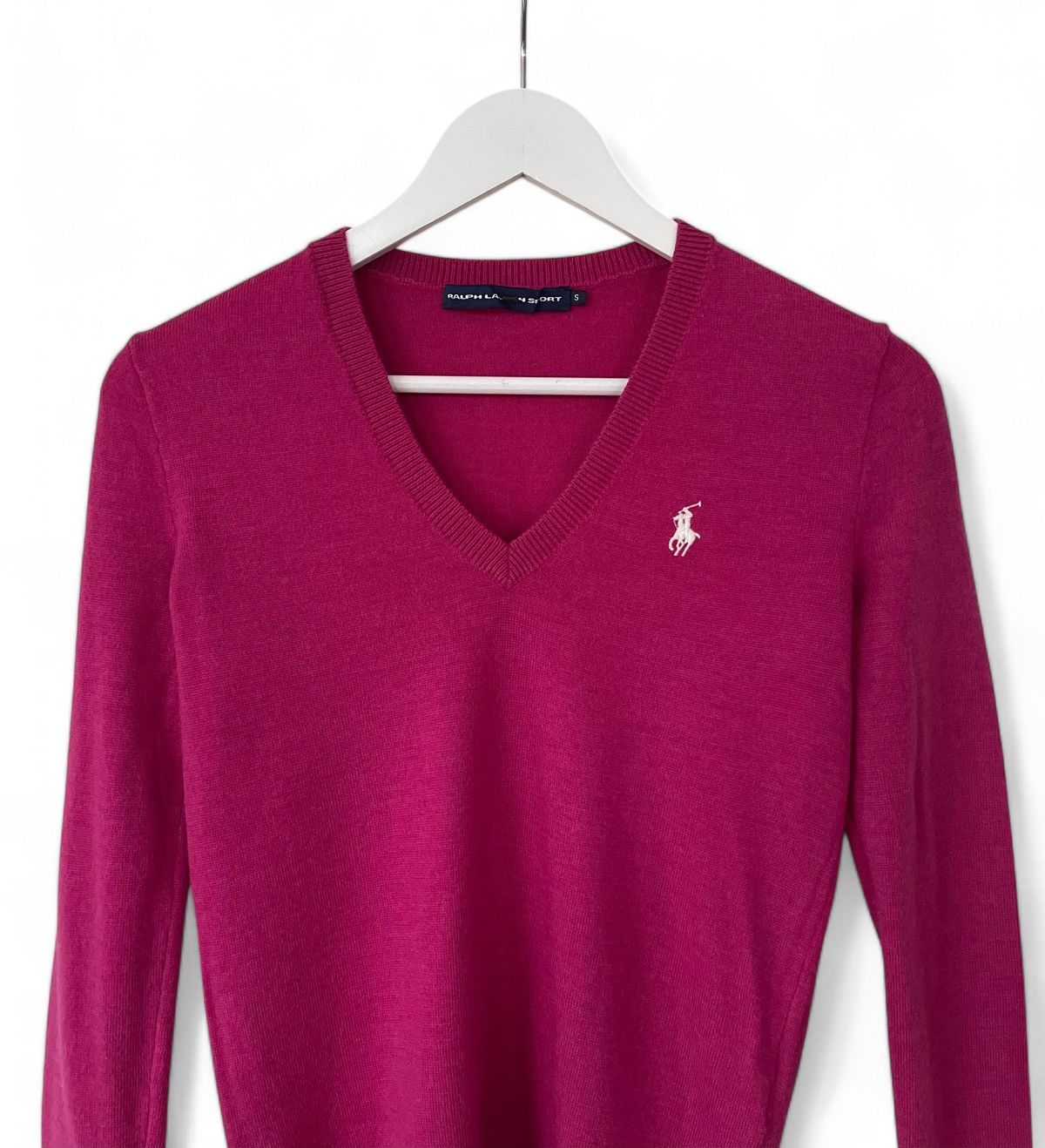 Polo Ralph Lauren × Ralph Lauren Sport Ralph Lauren Sport Logo Merino Wool Sweater Jumper Women's S Size S / US 4 / IT 40 - 3 Thumbnail
