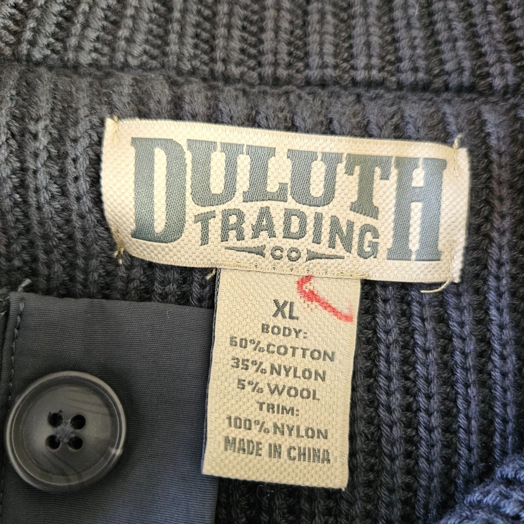 Vintage Duluth Mens Brigadier Sweater Shirt? Size US XL / EU 56 / 4 - 4 Thumbnail