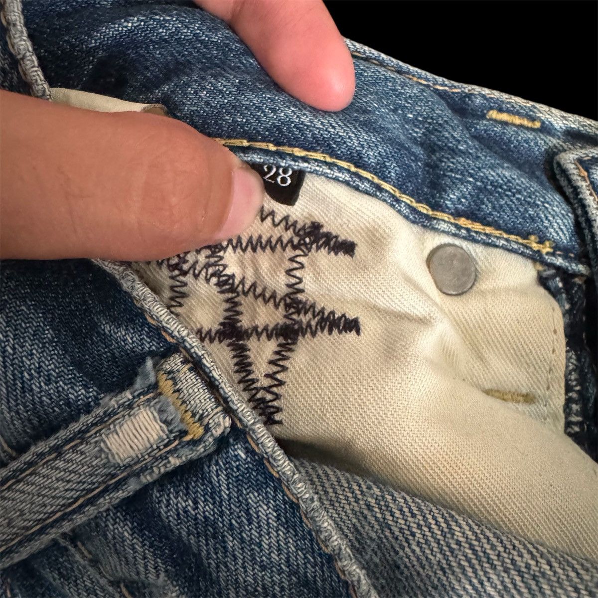 Hysteric Glamour × Japanese Brand Hysteric Glamour Ripped Denim Size US 28 / EU 44 - 4 Thumbnail