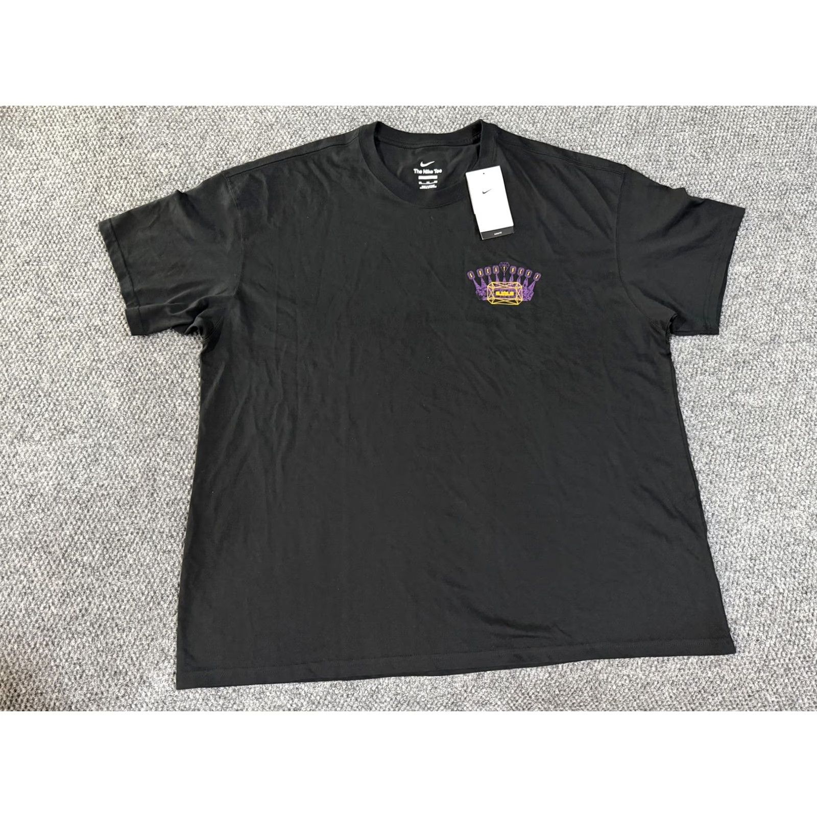 Nike Nike Shirt Mens 2XL Black Greatness Crown Graphic Lebron James Basketball Shirt Mens 2XL Black Greatness Crown Nike Swoosh Graphic Tee Size US XXL / EU 58 / 5 - 3 Thumbnail