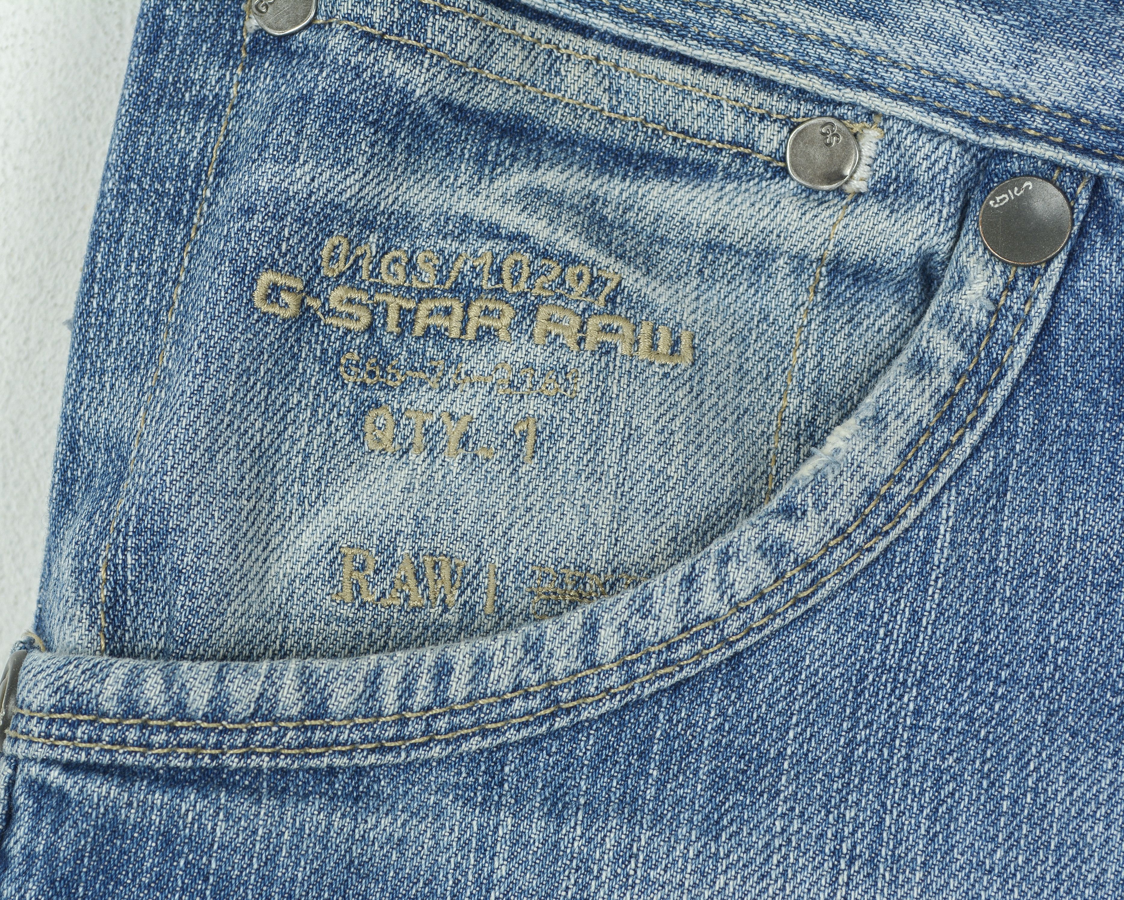 G-Star 3301 W31 L32 Jack Jeans Pant Trousers Button Blue Straight Size US 31 - 4 Thumbnail