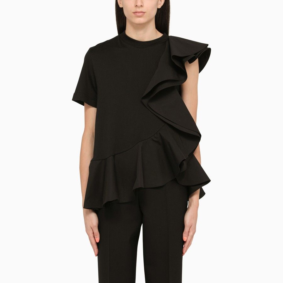 image of Alexander Mcqueen O1D2Blof0124 T-Shirt In Black, Women's (Size XS)