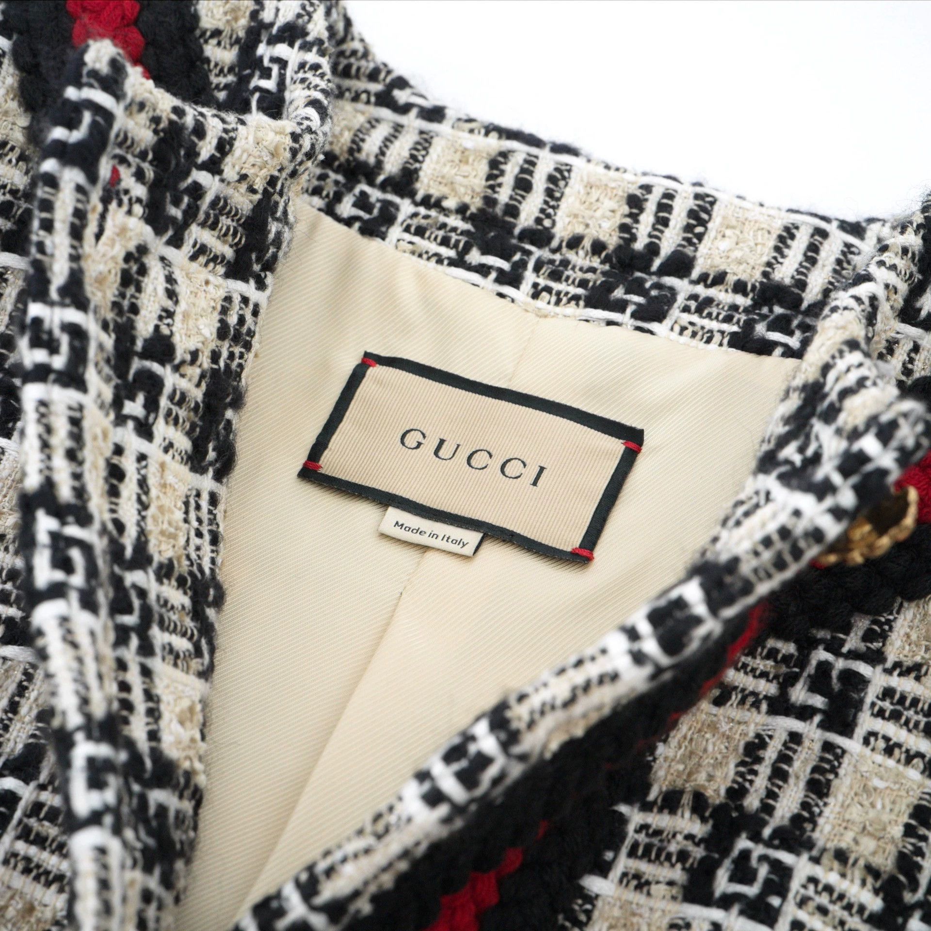 Gucci GUCCI Multicolor Tweed Wool Jacket 42 IT Size M / US 6-8 / IT 42-44 - 4 Thumbnail