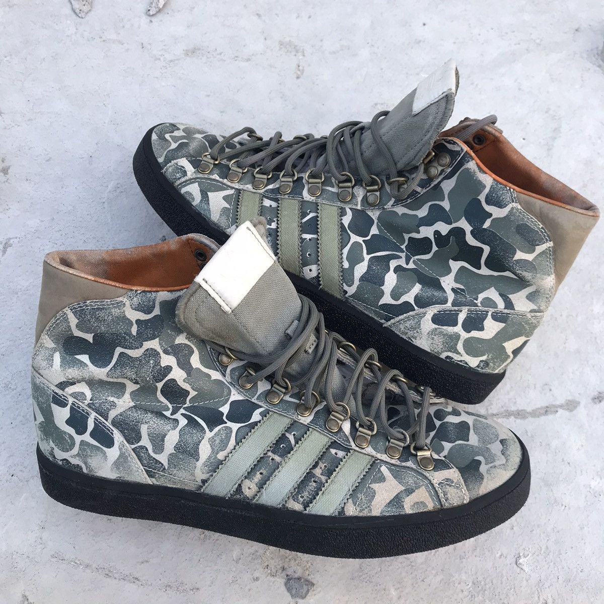 Adidas Rare adidas SAMPLE Vintage Camouflage Green Military hi boot Size US 8.5 / EU 41-42 - 13 Thumbnail