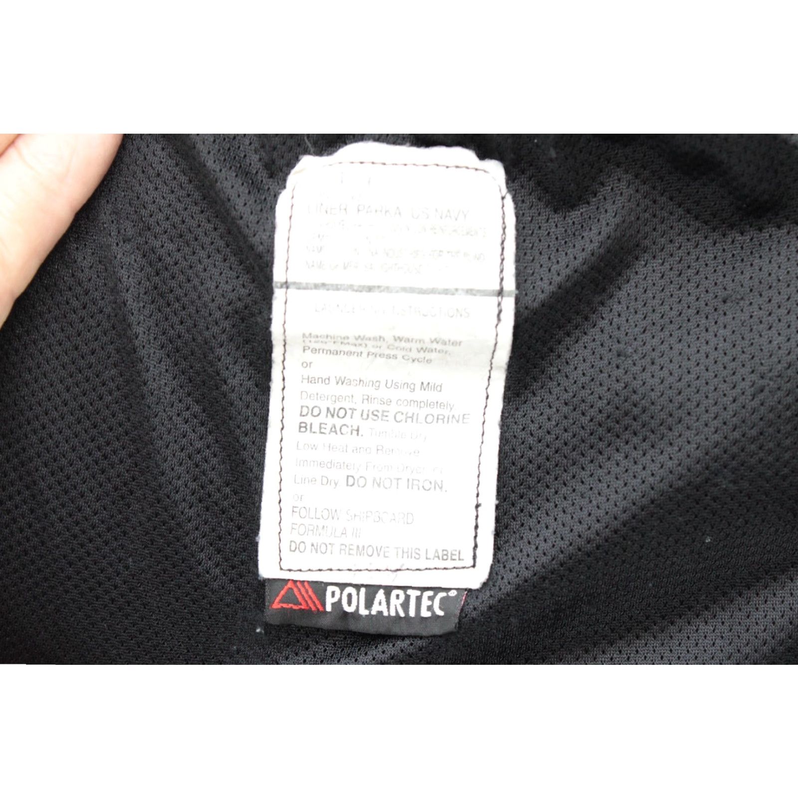 Vintage VINTAGE US Navy Parka Liner Polartec Short Black Fleece Full Zip Jacket Size S Mens Regular Jacket Size US 29 - 7 Thumbnail
