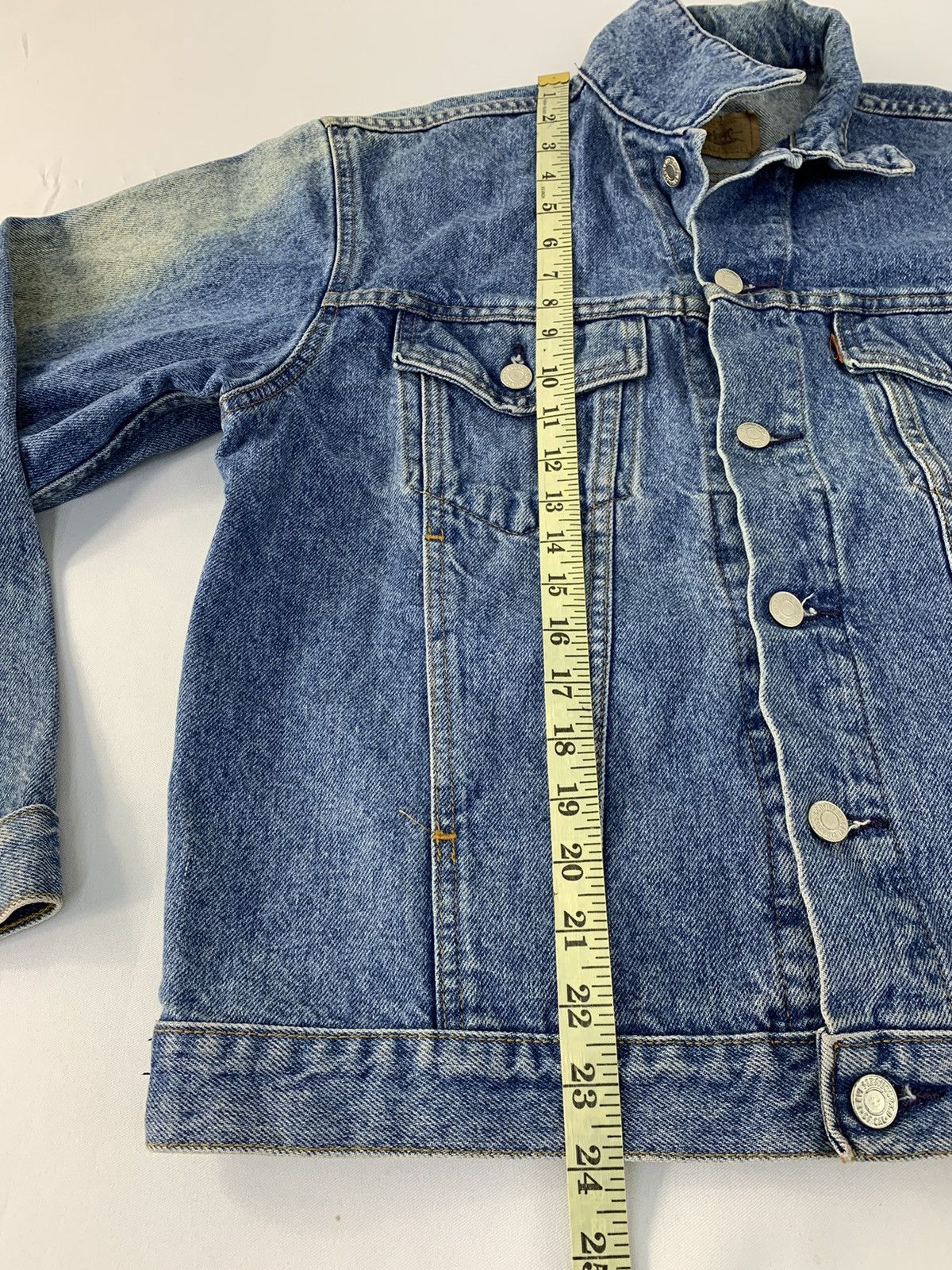 Levi's Vintage Clothing 90s Levis Western Trucker Light Indigo Denim Jacket Size US M / EU 48-50 / 2 - 12 Thumbnail