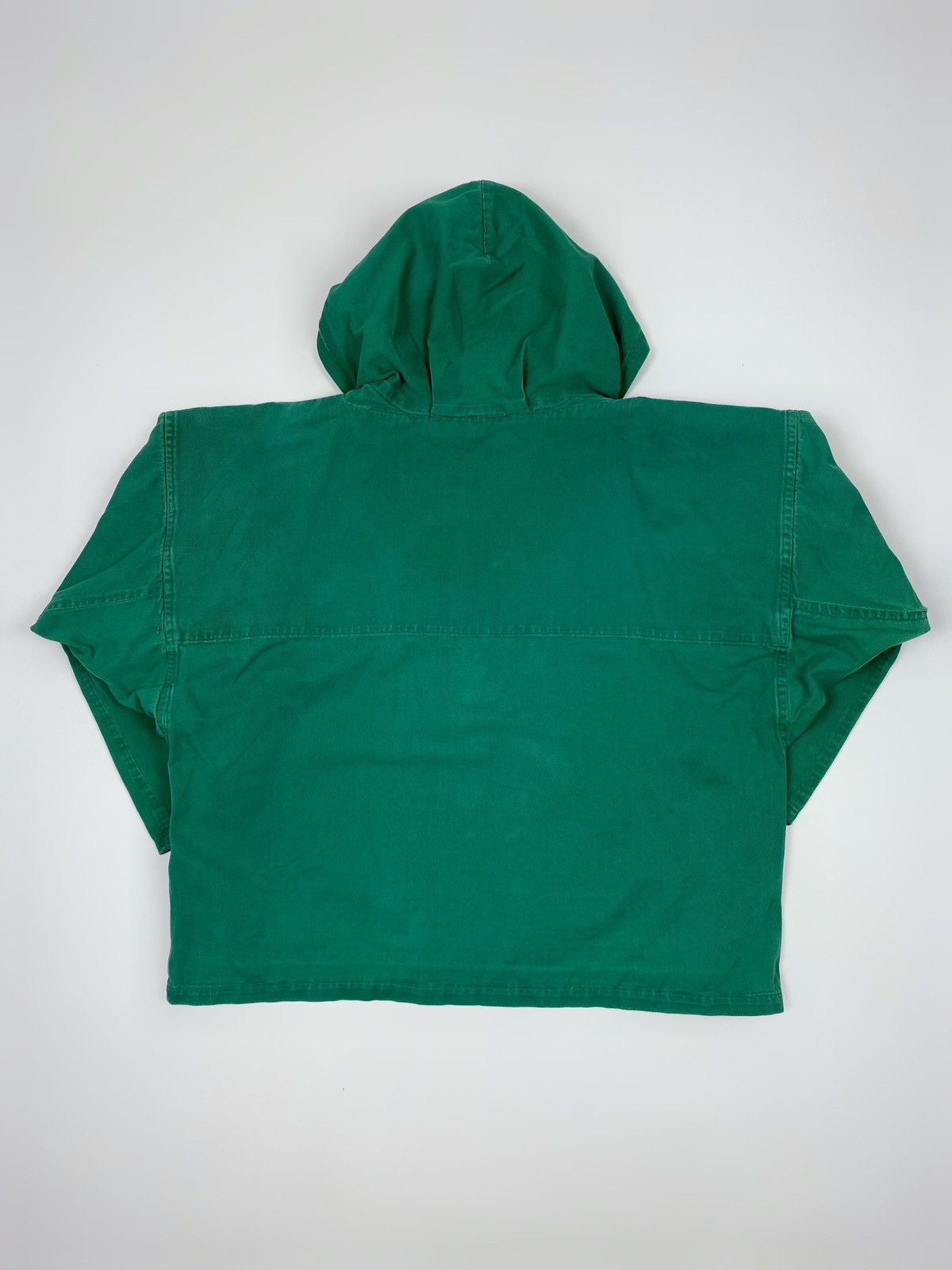 Vintage 60s 70s Vintage Distressed European Hooded Boxy Smock Anorak Size US XS / EU 42 / 0 - 12 Thumbnail