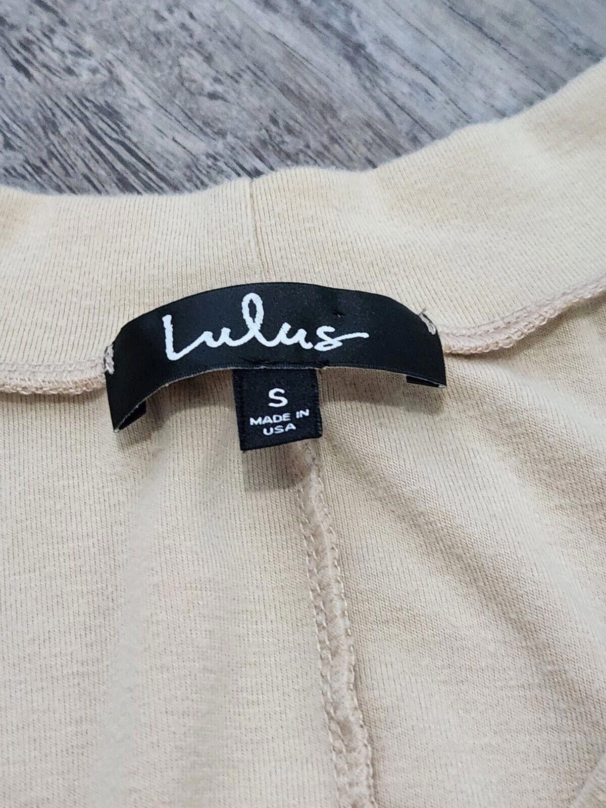 Designer Lulus Sweater Small Beige Cream High Low Pullover Size S / US 4 / IT 40 - 3 Thumbnail