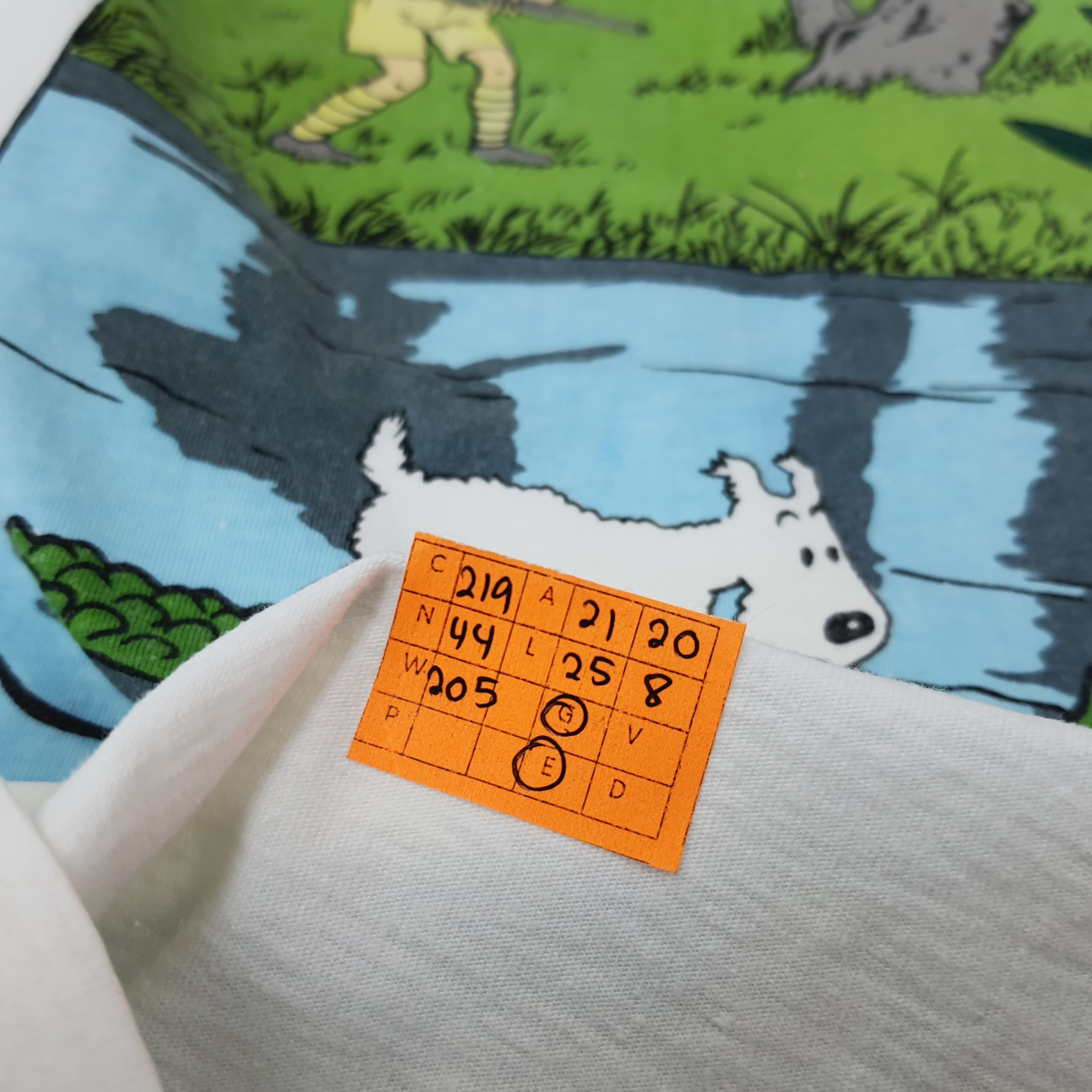 Cartoon Network × Vintage Vintage Adventure of TinTin in The Congo Tshirt C219N44 Size US L / EU 52-54 / 3 - 8 Thumbnail
