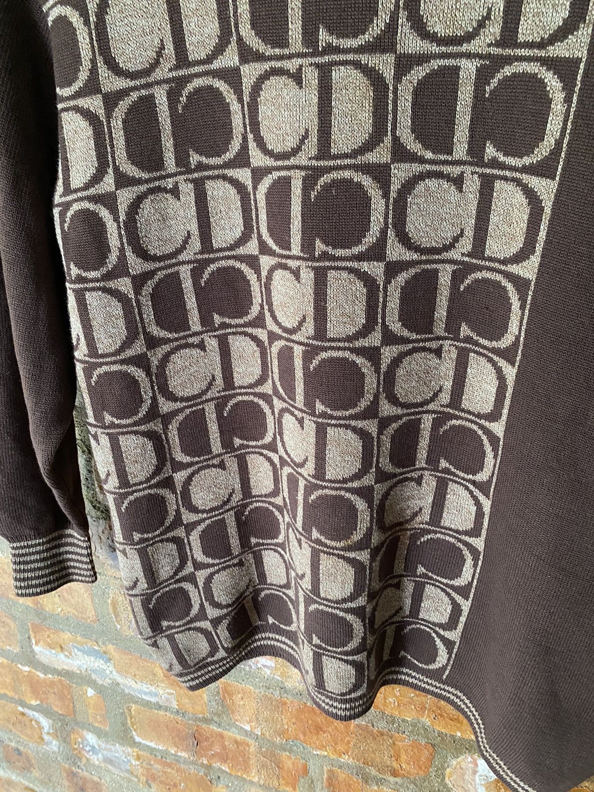 Dior 1990s Cristian Dior CD turtle neck wool jacquard Size M / US 6-8 / IT 42-44 - 6 Thumbnail