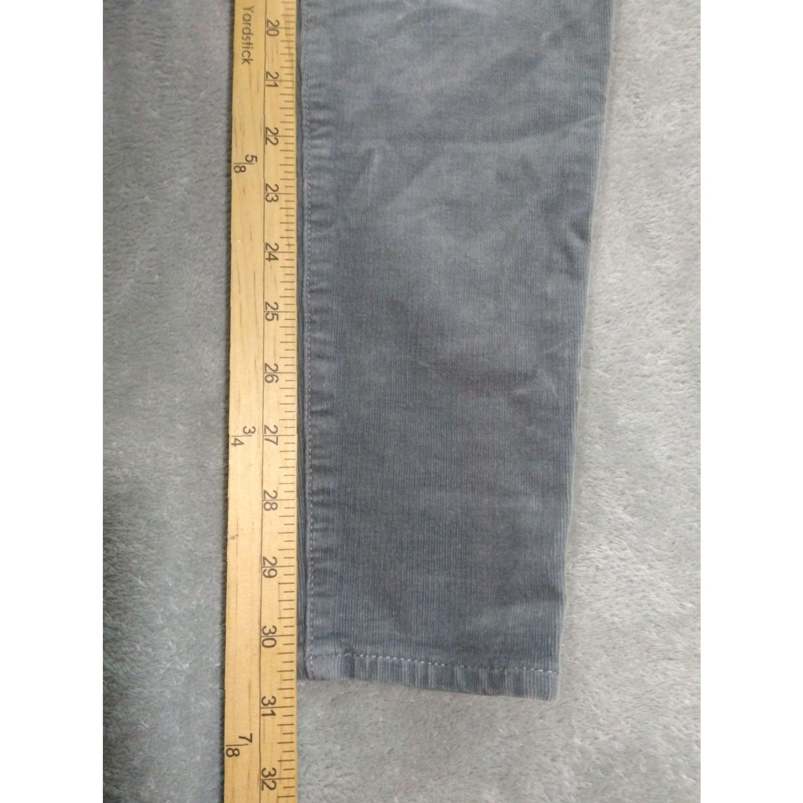 American Eagle Outfitters American Eagle Pants Womens 8 Long Gray Corduroy Jegging Hi Rise Super Stretch Size 30" / US 8 / IT 44 - 5 Thumbnail