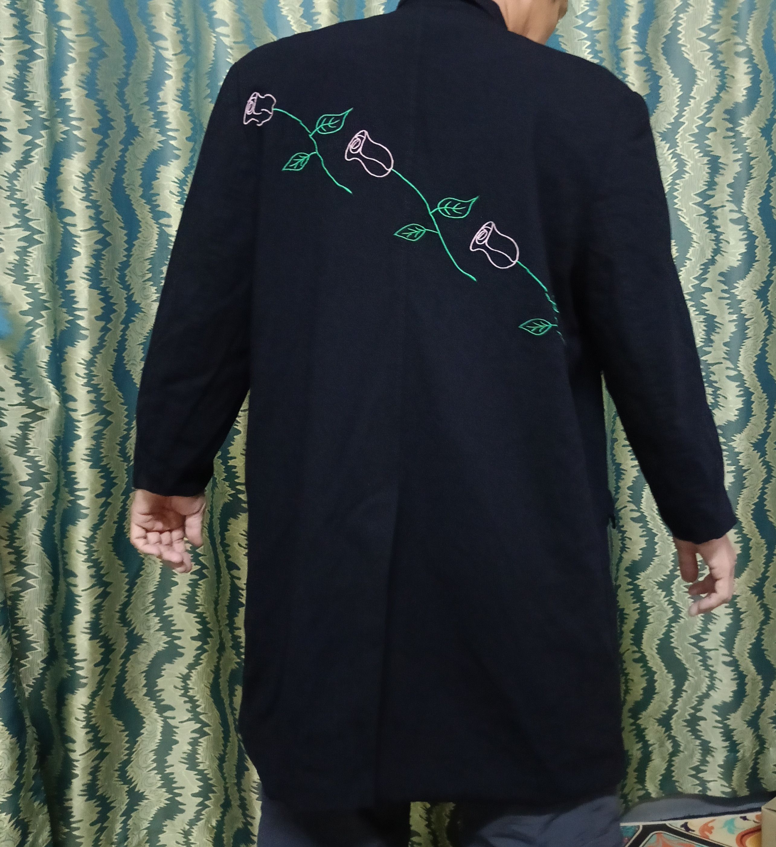 Jean Paul Gaultier × Vintage Vintage Trash Junior Gaultier Long Cardigan Embroidered Size US L / EU 52-54 / 3 - 1 Thumbnail