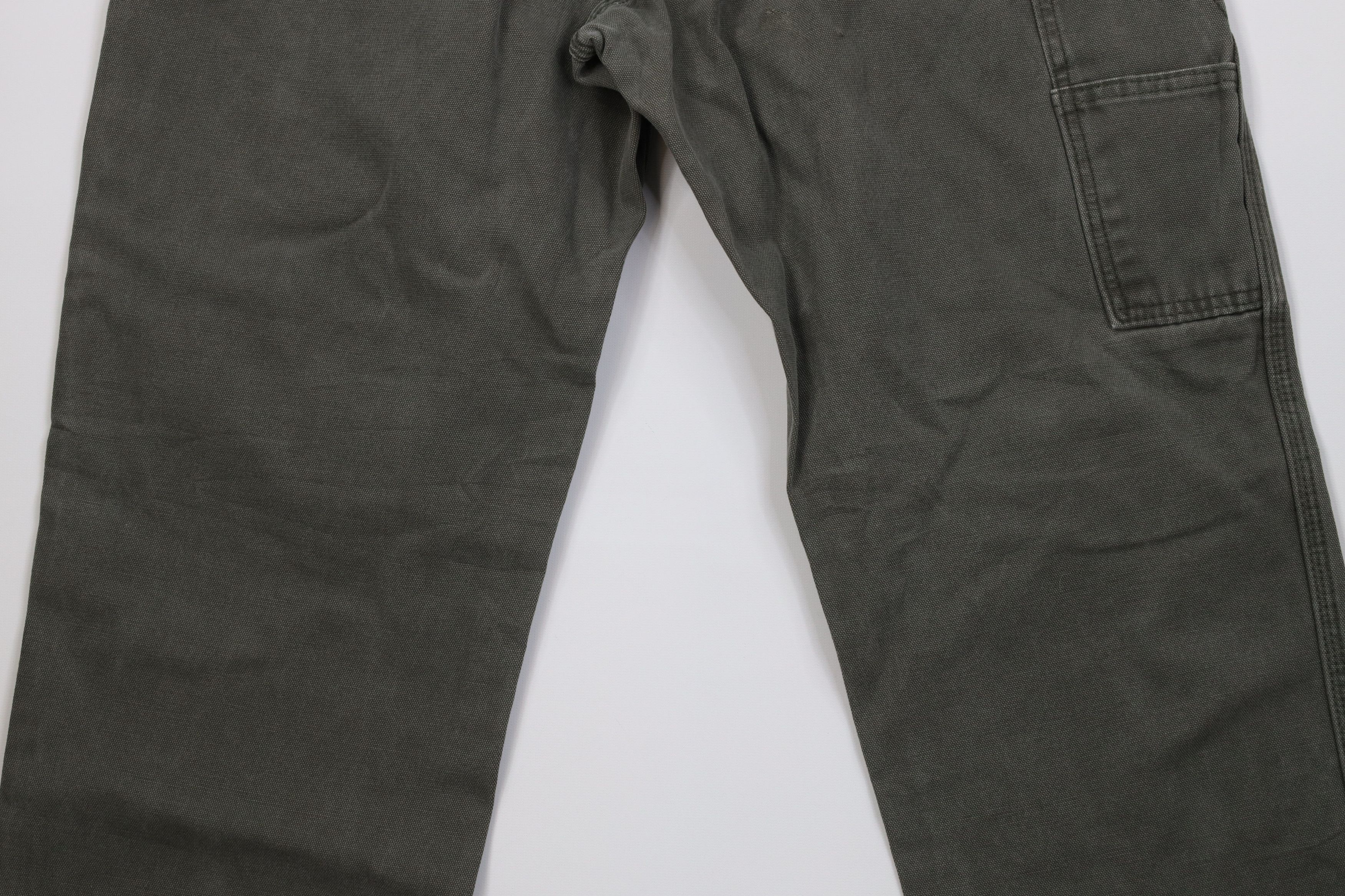 Dickies Vintage Y2K Dickies Wide Leg Canvas Dungaree Pants Green Size US 36 / EU 52 - 13 Thumbnail