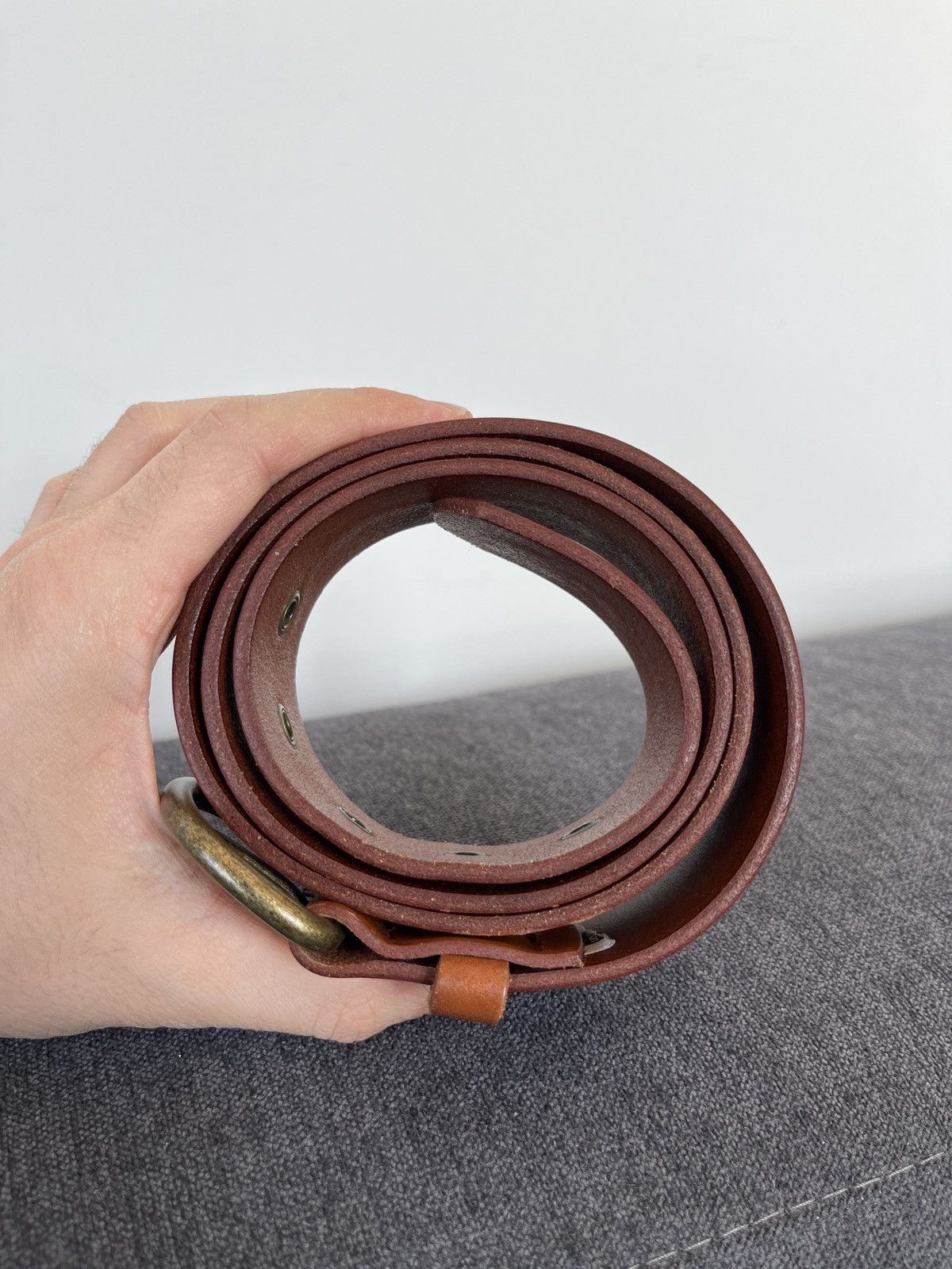 Levi's Levis Brown Cow Leather Belt Size ONE SIZE - 5 Thumbnail