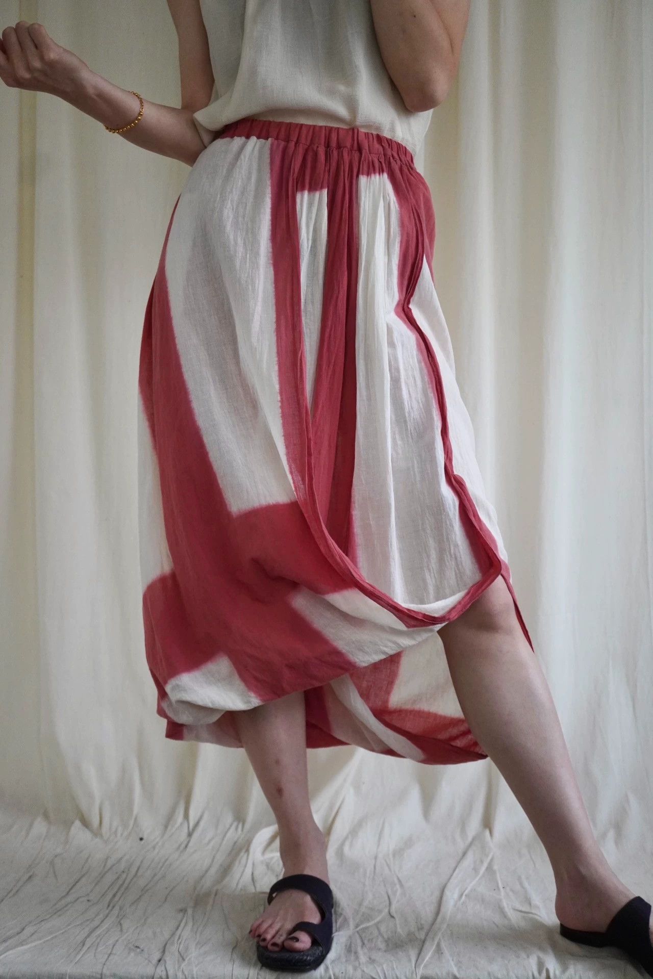 Issey Miyake Issey Miyake 1986 Pale Pink Cotton Skirt S 9/10 Size 26" / US 2 / IT 38 - 6 Thumbnail