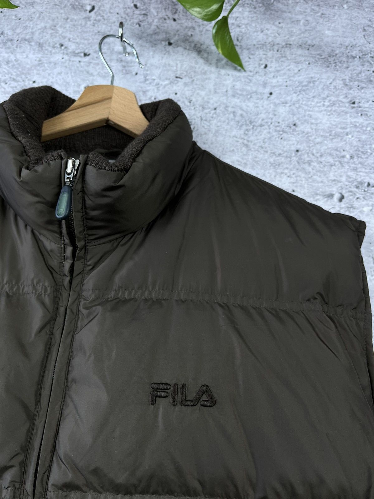 Fila × Vintage Fila - vintage y2k brown puffer vest Size US XL / EU 56 / 4 - 3 Thumbnail