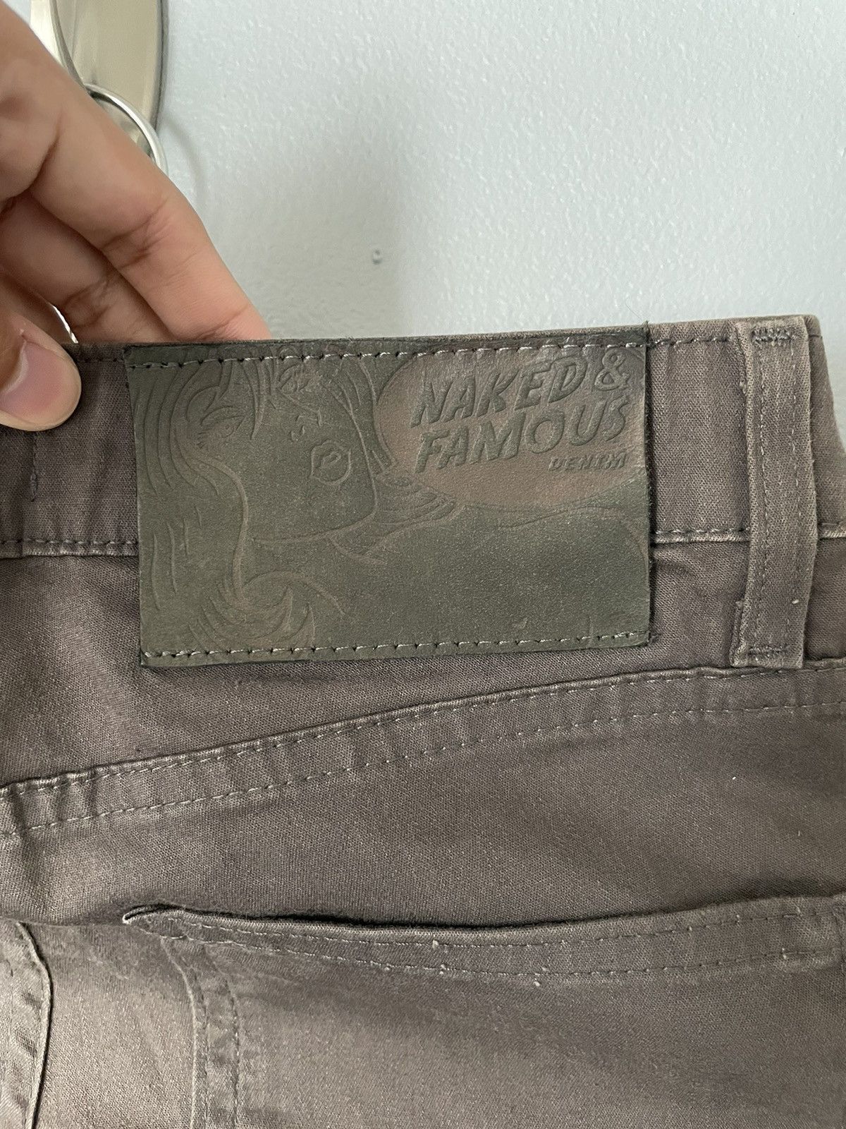 Naked & Famous Carbon Stretch Japanese 8oz Skinny Guy Jeans Size US 29 - 3 Thumbnail