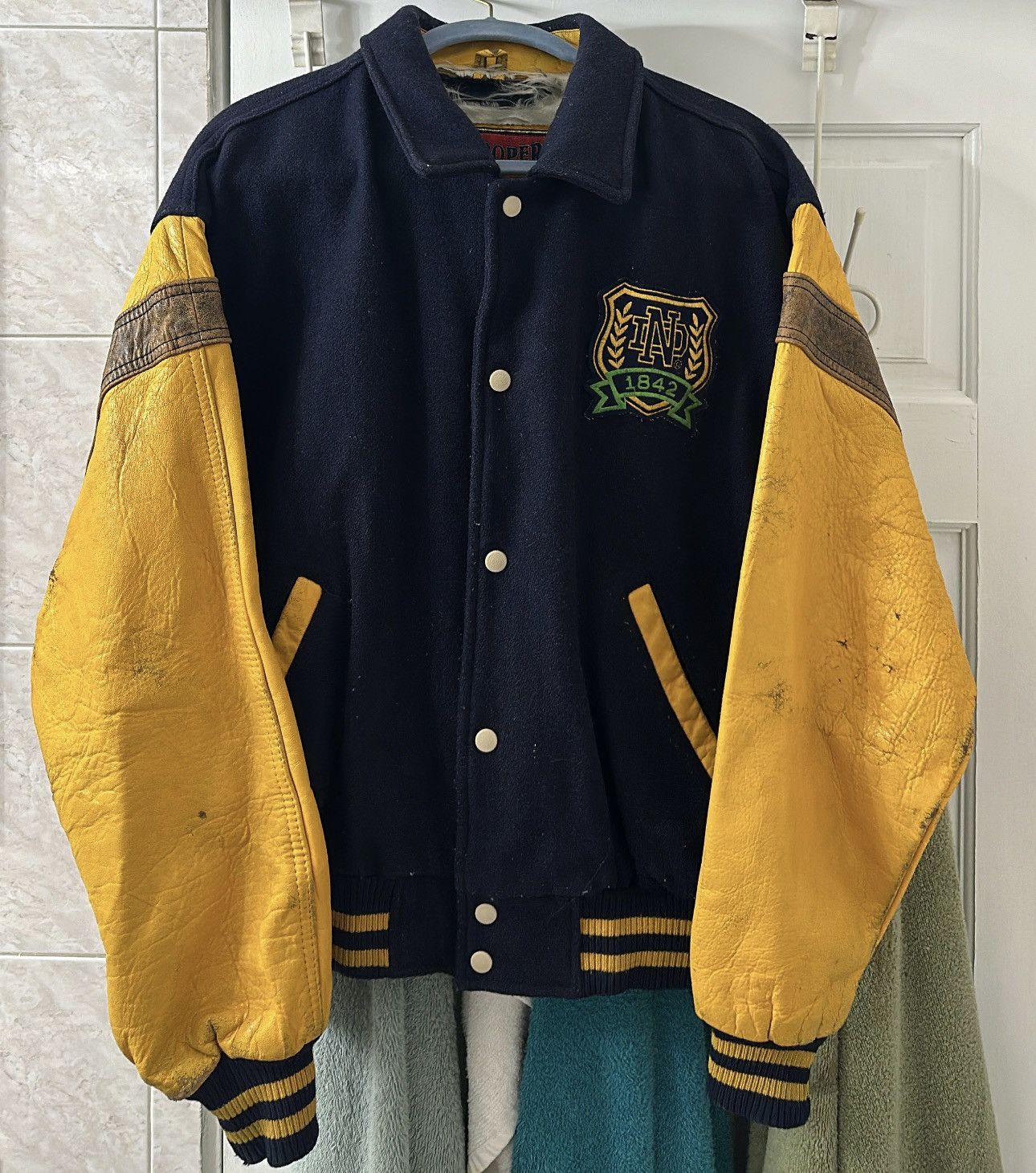 Vintage 1842 Notre Dame Letterman Size US L / EU 52-54 / 3 - 1 Thumbnail
