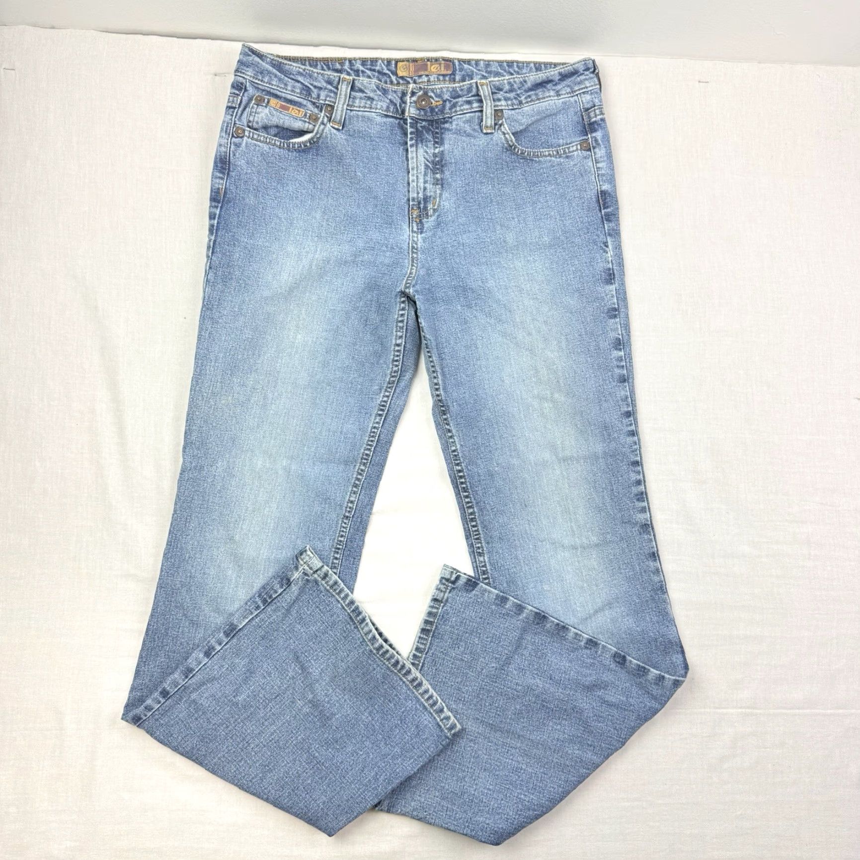 Vintage VINTAGE LEI Jeans Flare Bootcut Womens 13 Hipster High Waisted Blue 90s Y2K Size 34" / US 12 / IT 48 - 2 Thumbnail