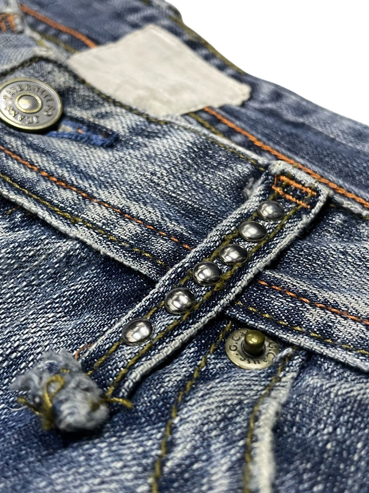 Hysteric Glamour Taverniti 🪝 Hooks Embellished Patched Baggy Loose Jeans Size US 31 - 11 Thumbnail