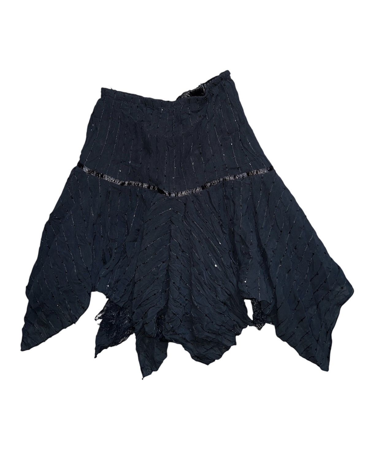 Japanese Brand × Seditionaries FLuTter asymmetrical sequin layered midi skirts 💫➕ Size 27" / US 4 / IT 40 - 2 Thumbnail