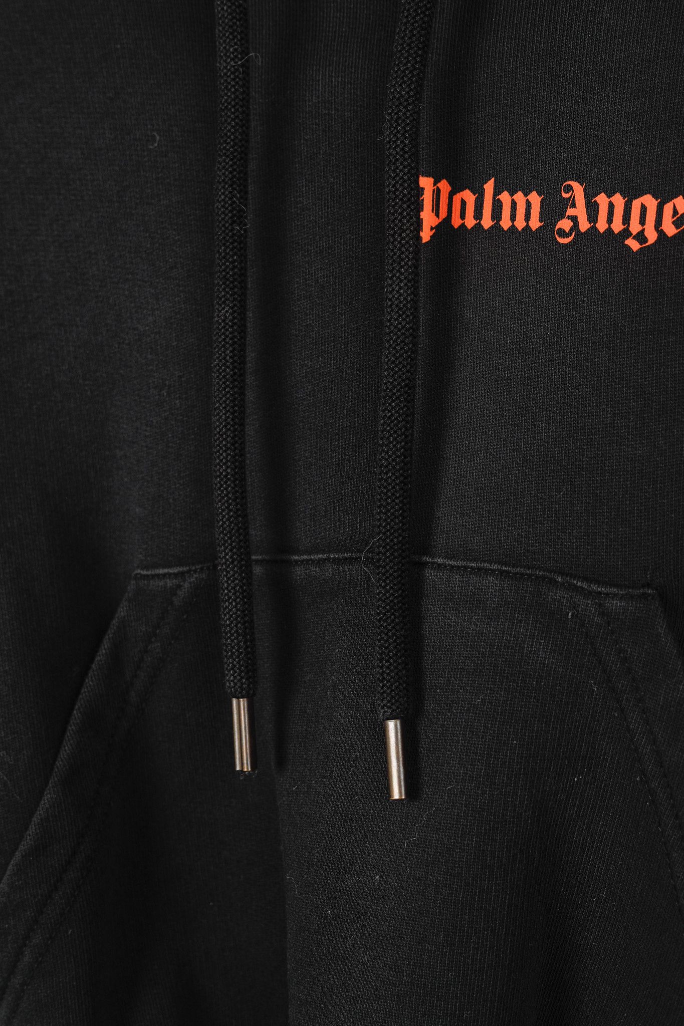 Palm Angels Palm Angels Summer 2019 Black Cropped Logo Print Hoodie Size S / US 4 / IT 40 - 9 Thumbnail