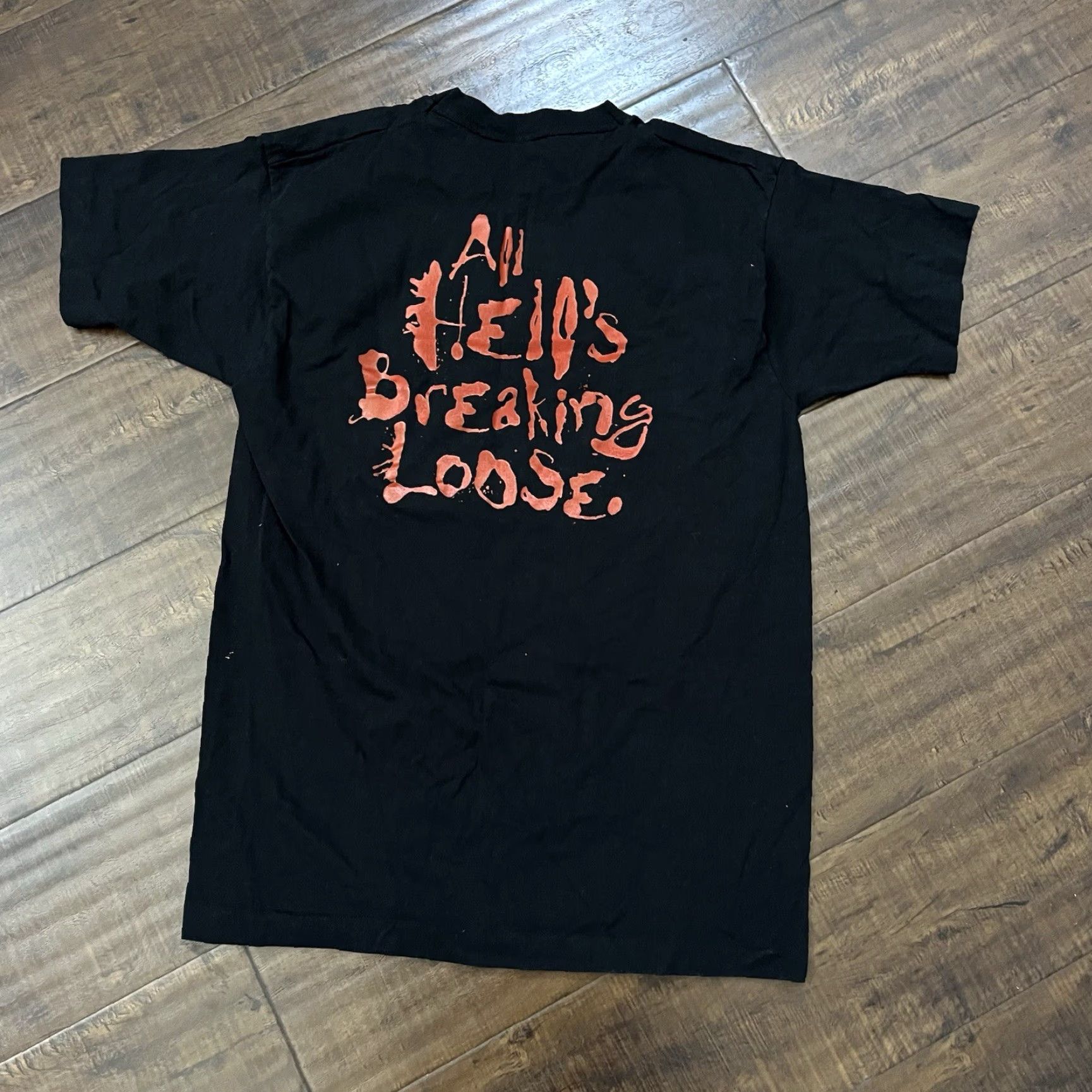 Fruit Of The Loom Vintage 1993 Doom Video Game All Hell’s Breaking Loose T‑Shirt 90s Promo Tee Size US L / EU 52-54 / 3 - 3 Thumbnail