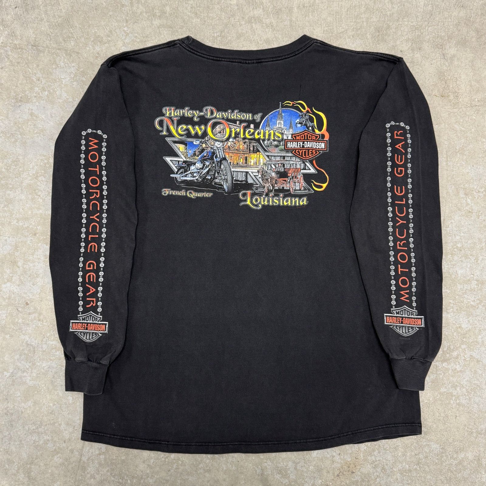 Harley Davidson Vintage Harley Davidson Longsleeve Size US XL / EU 56 / 4 - 2 Thumbnail