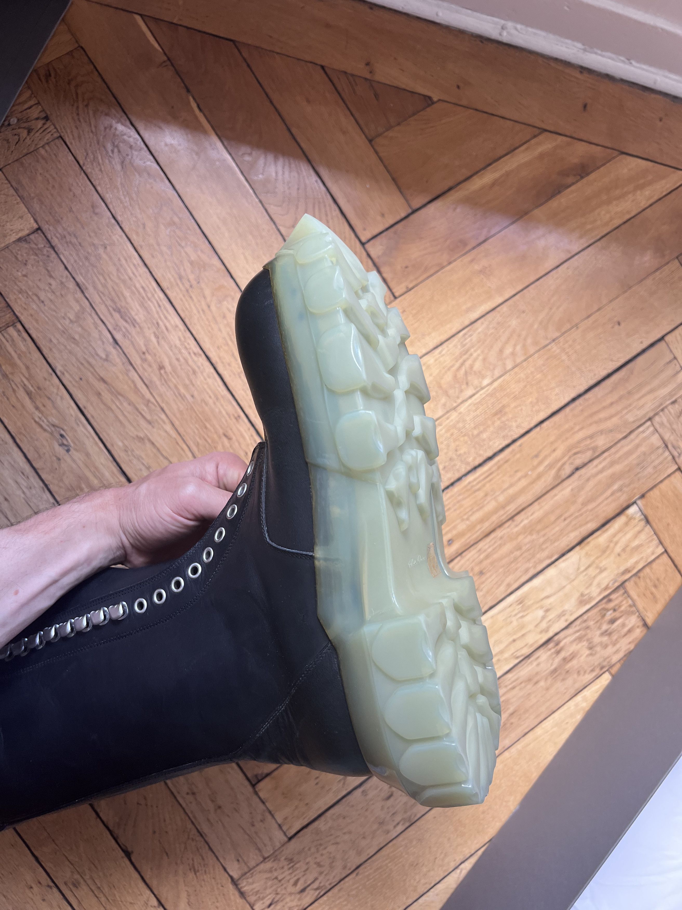 Rick Owens Mega Lace Bozo Tractor Boot Clear Sole New+Receipt Size US 10 / EU 43 - 19 Thumbnail